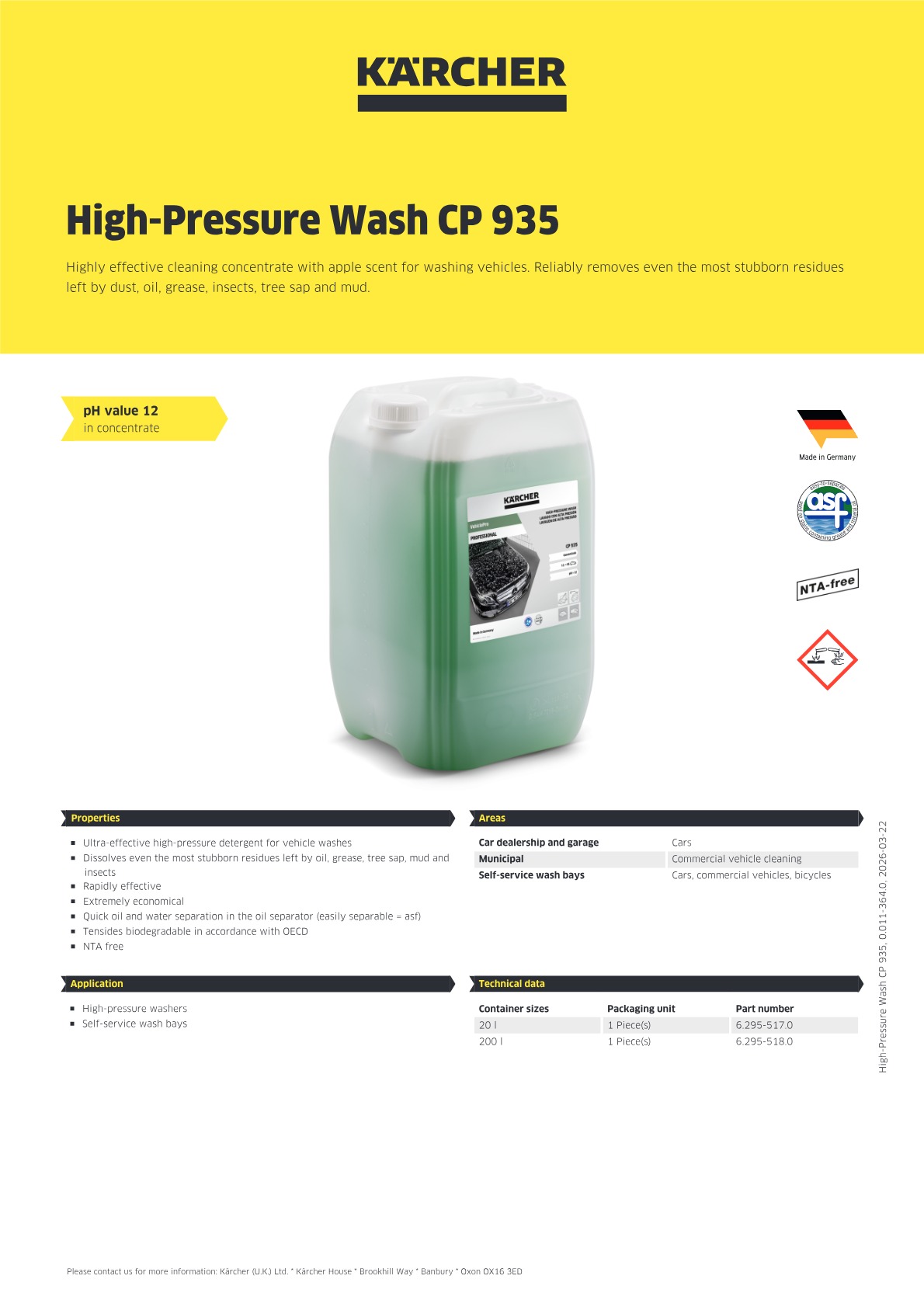 Product information