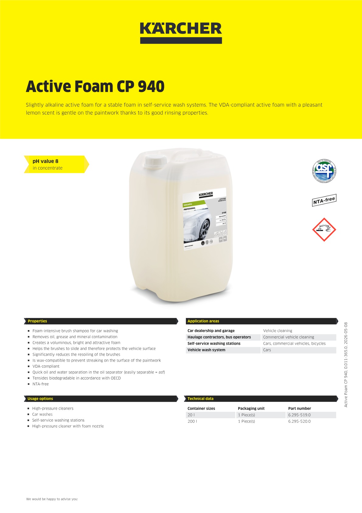 Product information