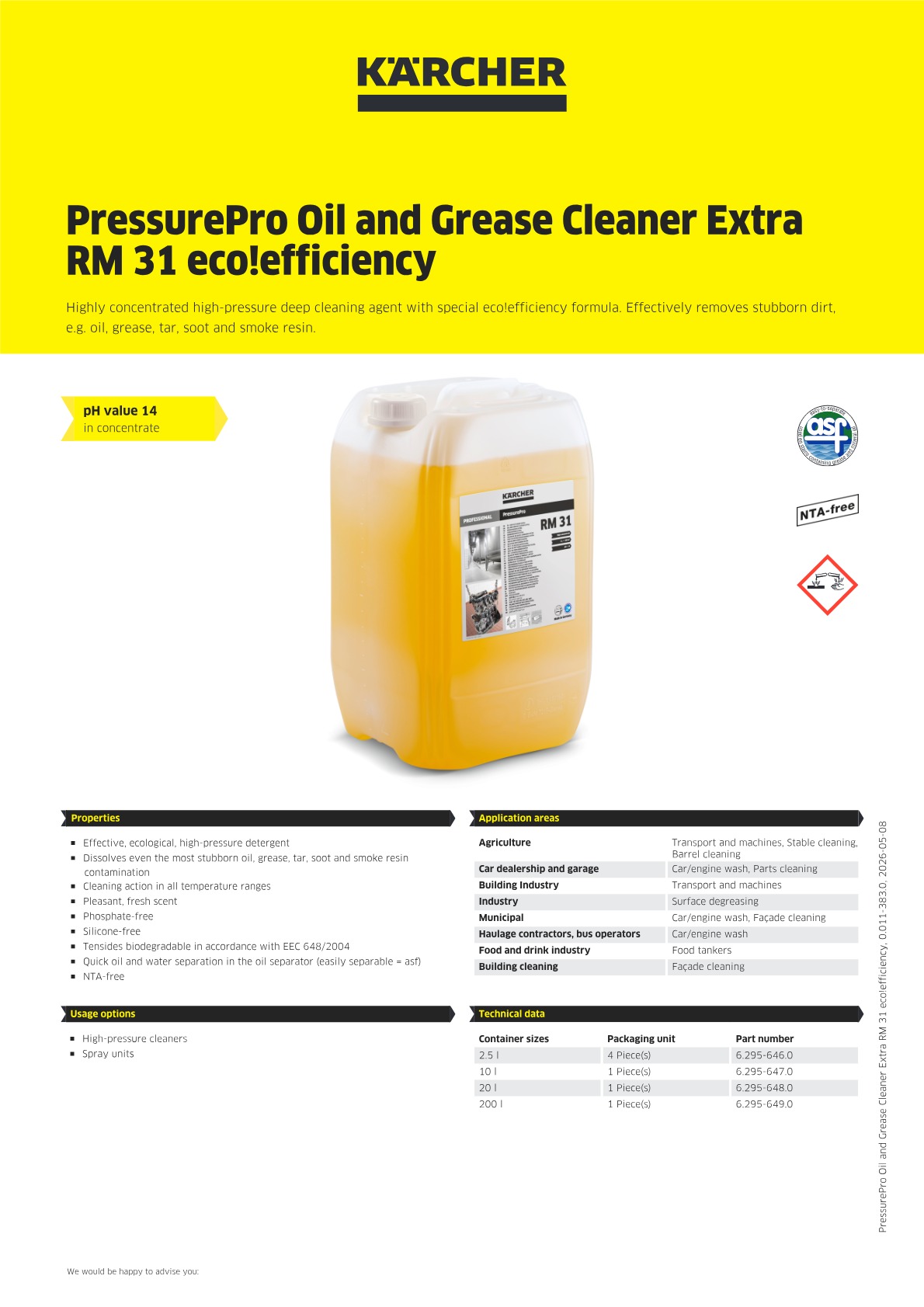 Product information