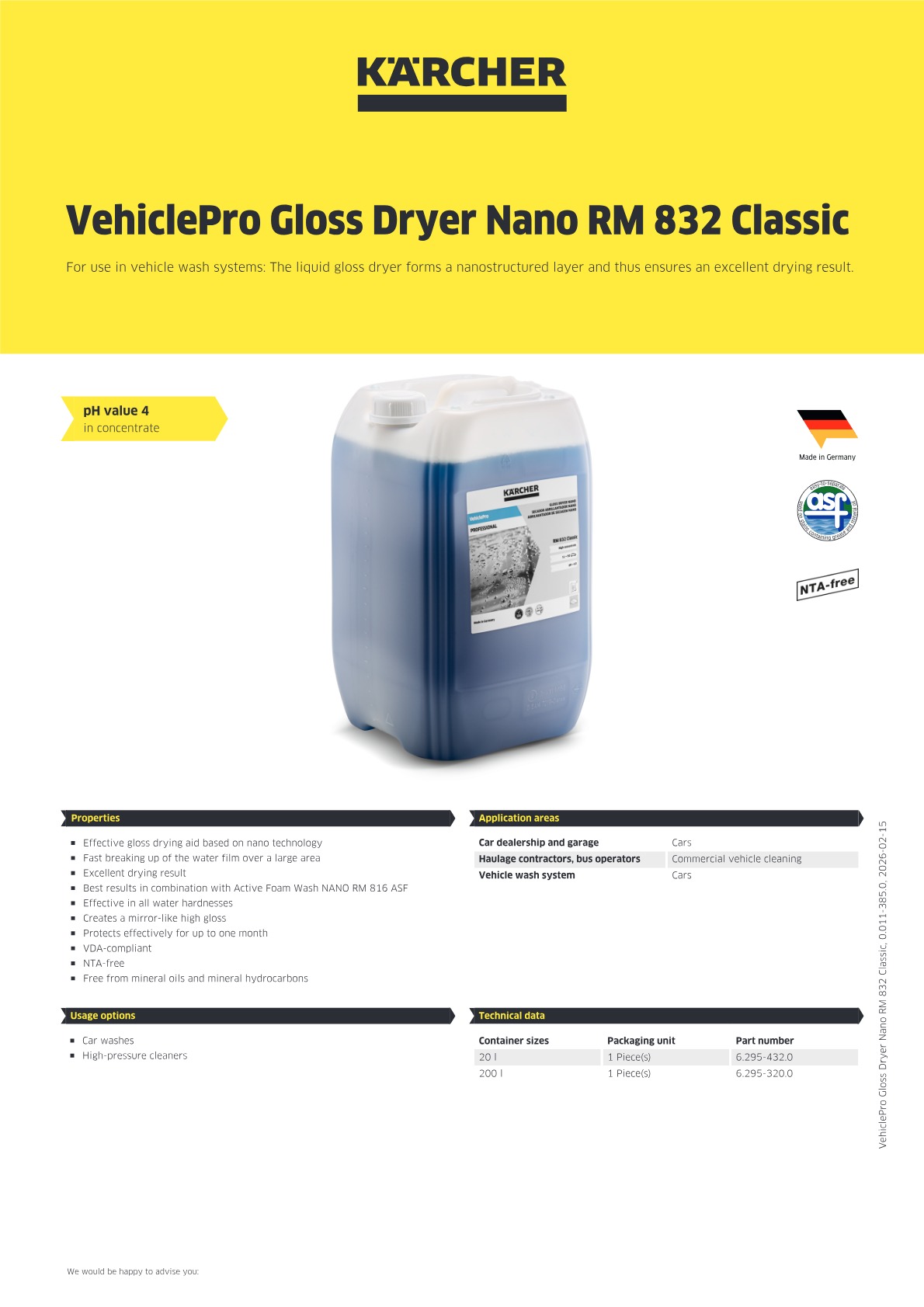 Product information