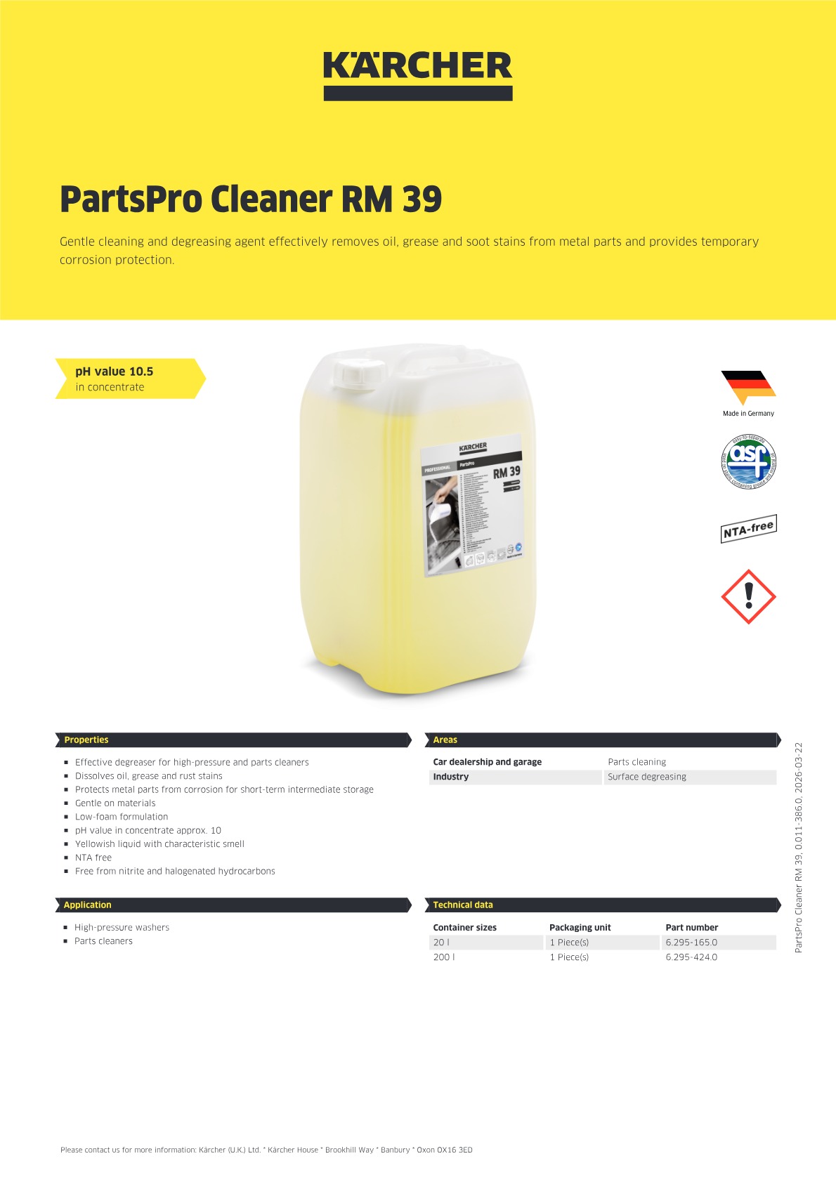 Product information