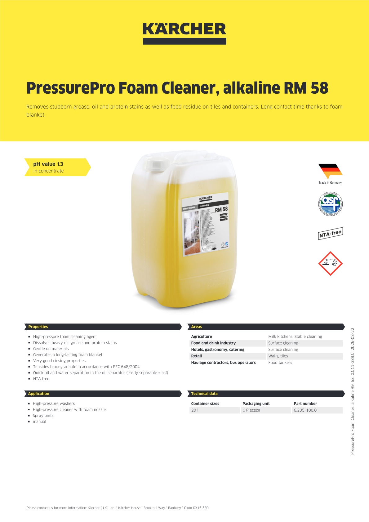 Product information