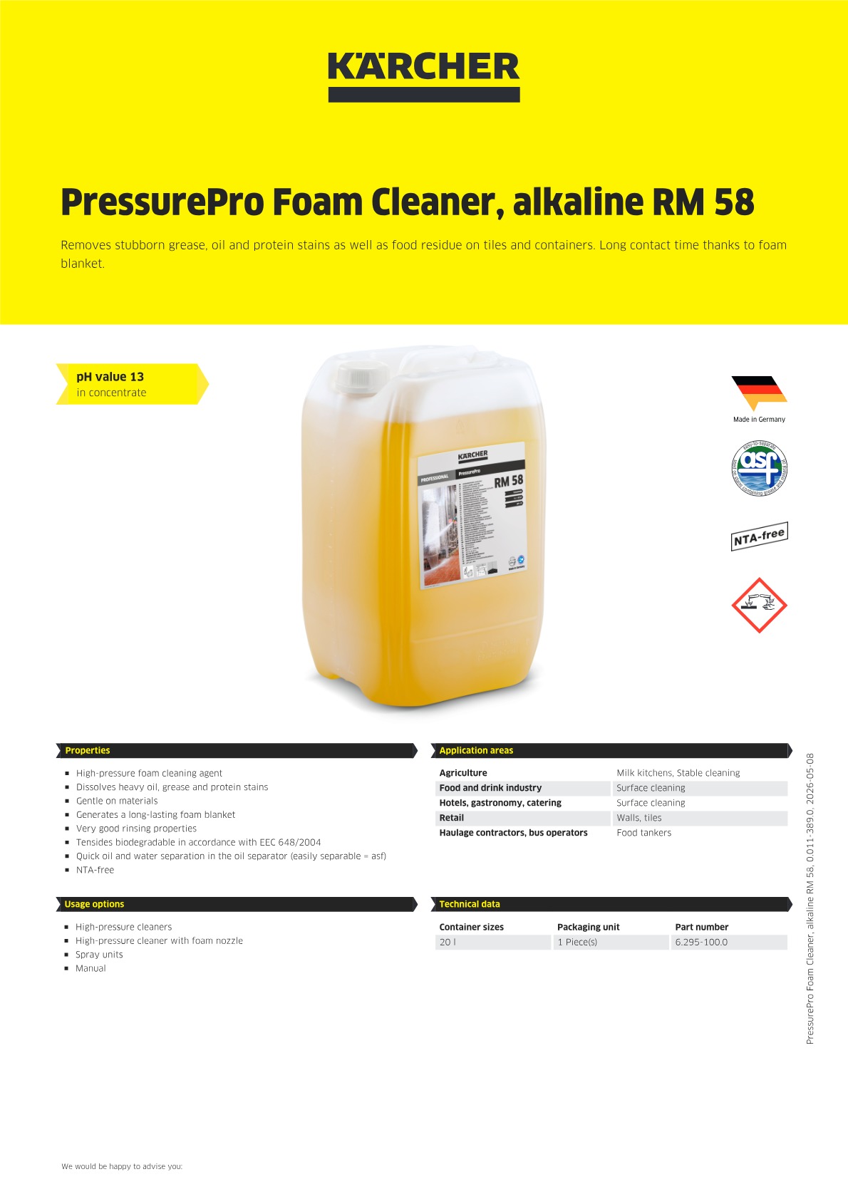Product information