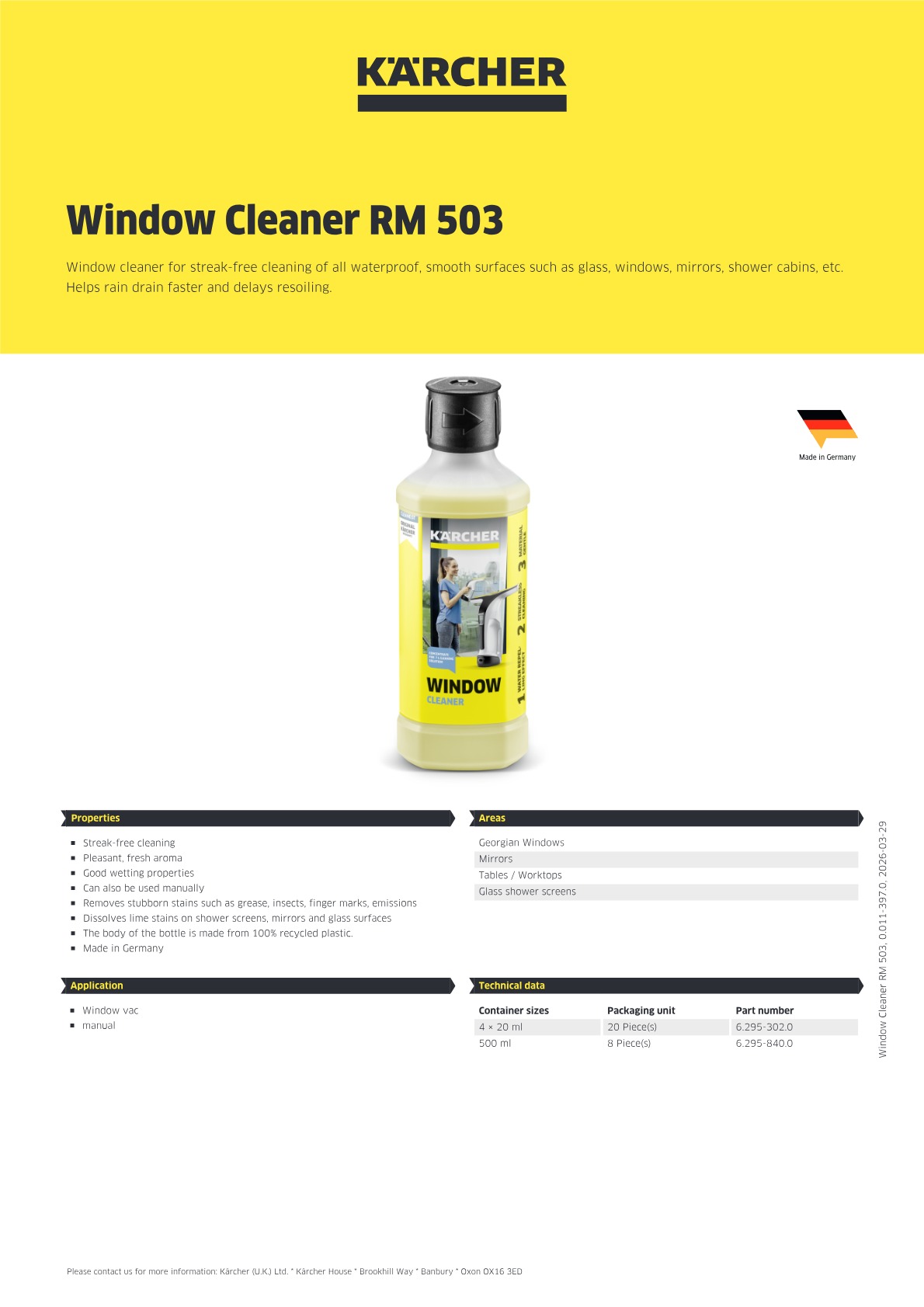 Product information