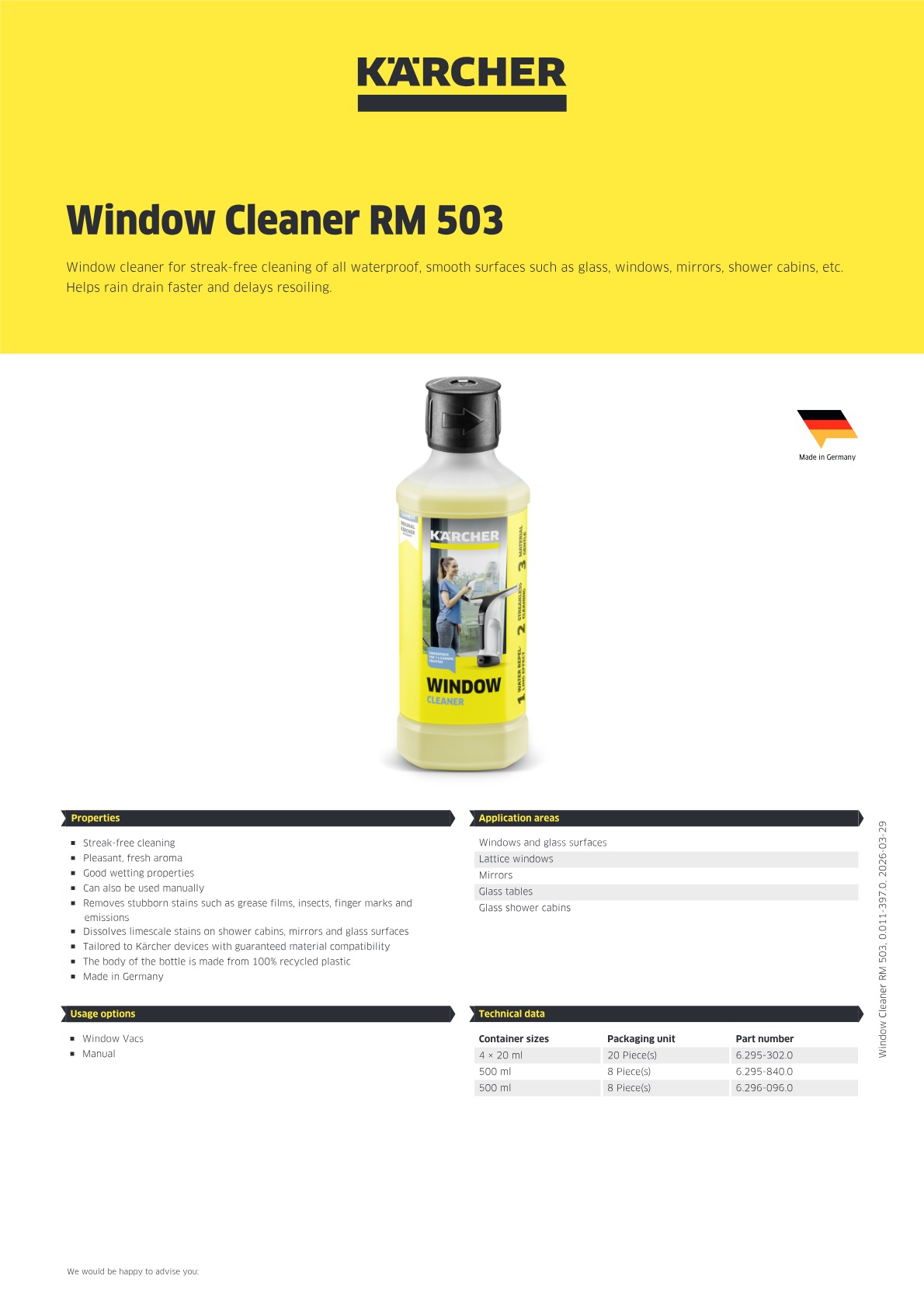 Product information