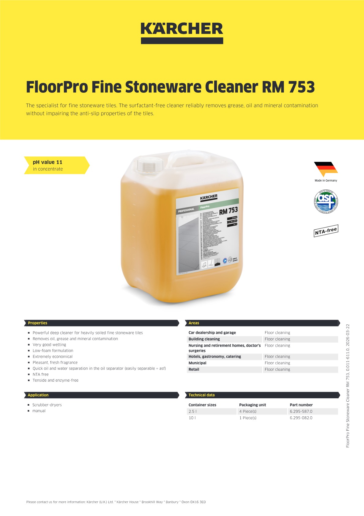 Product information