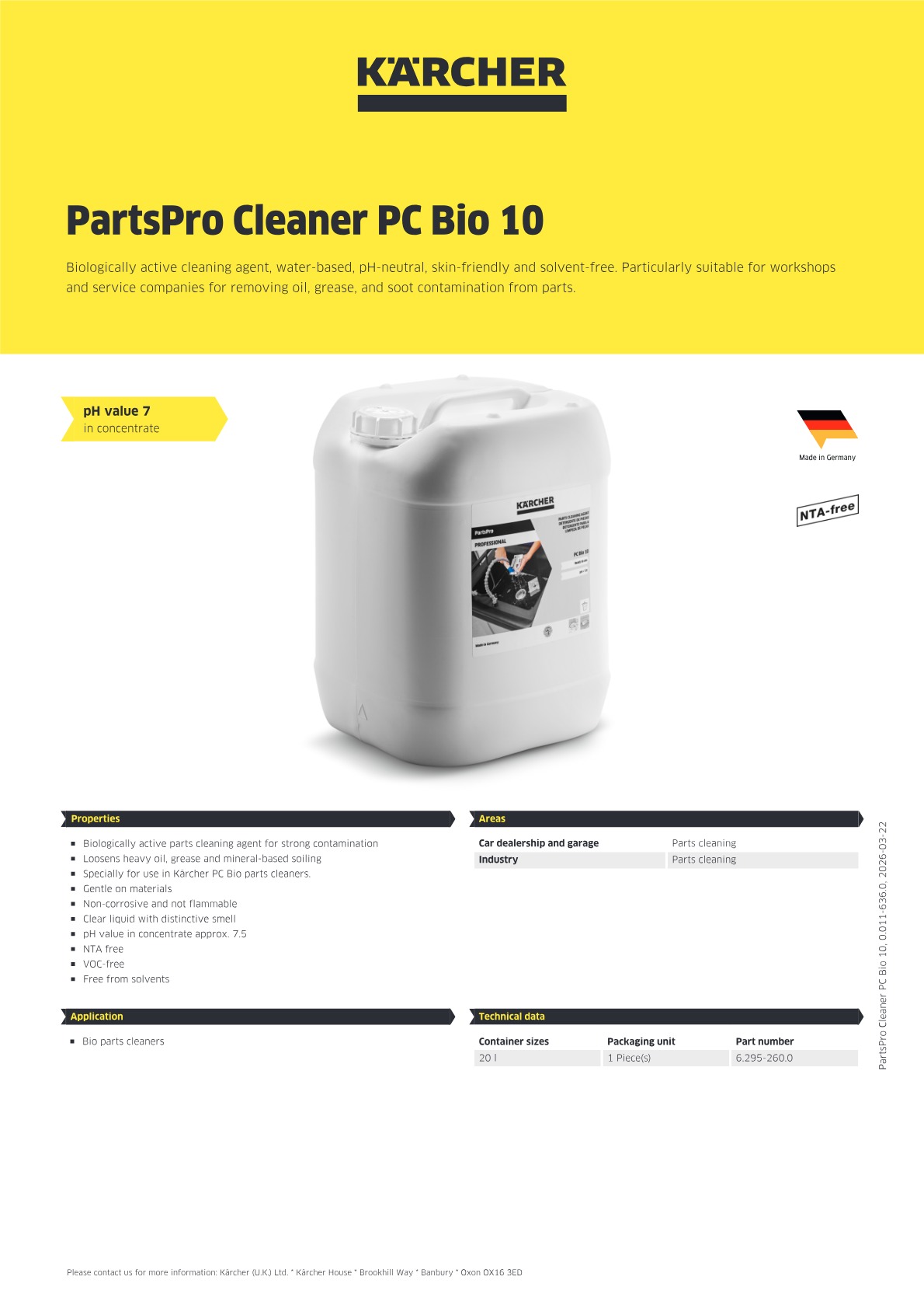 Product information