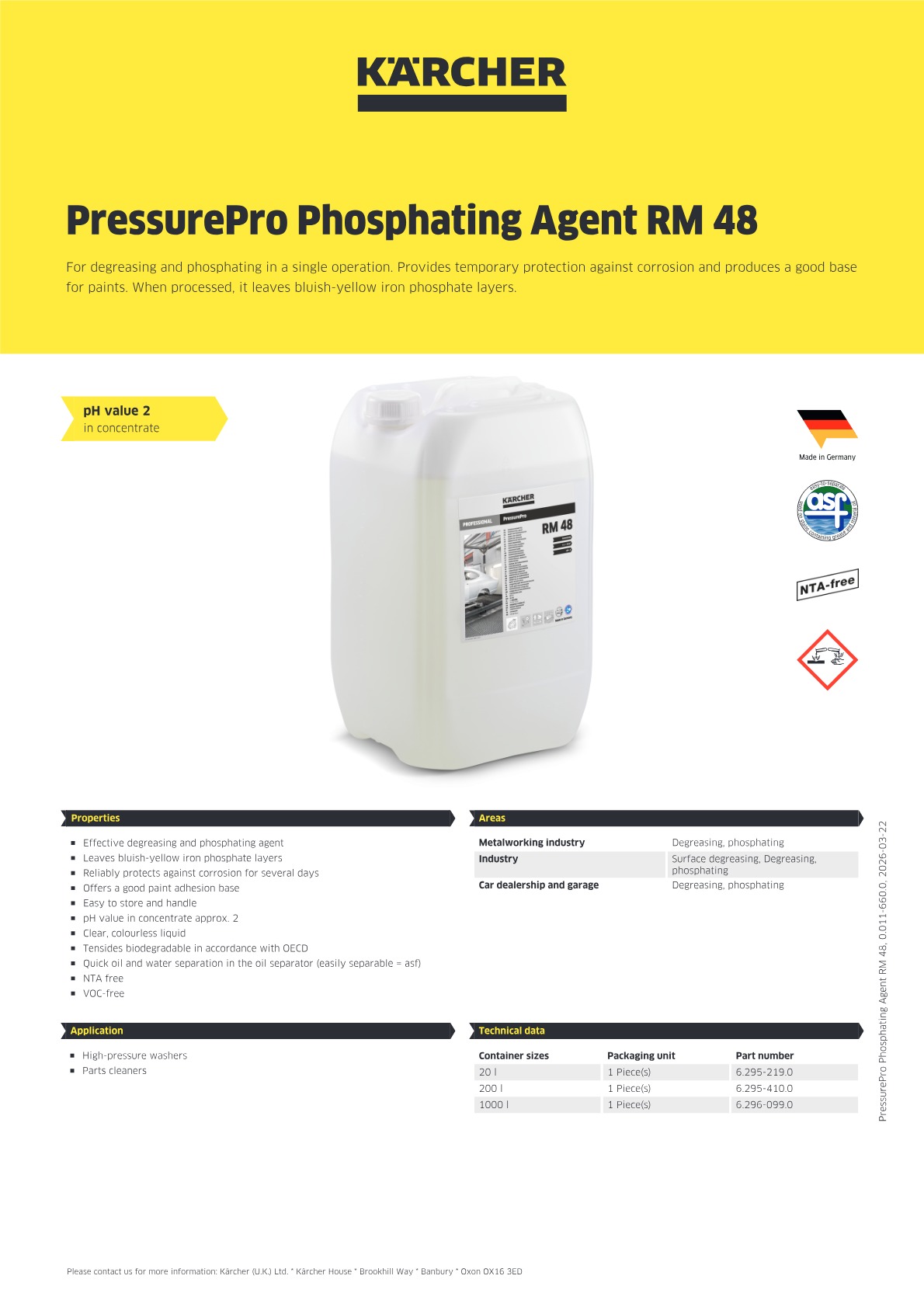 Product information