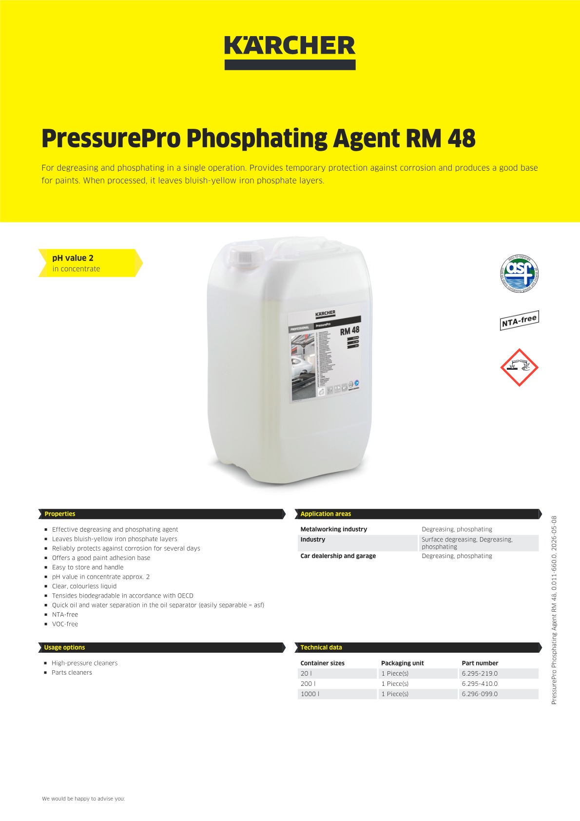 Product information