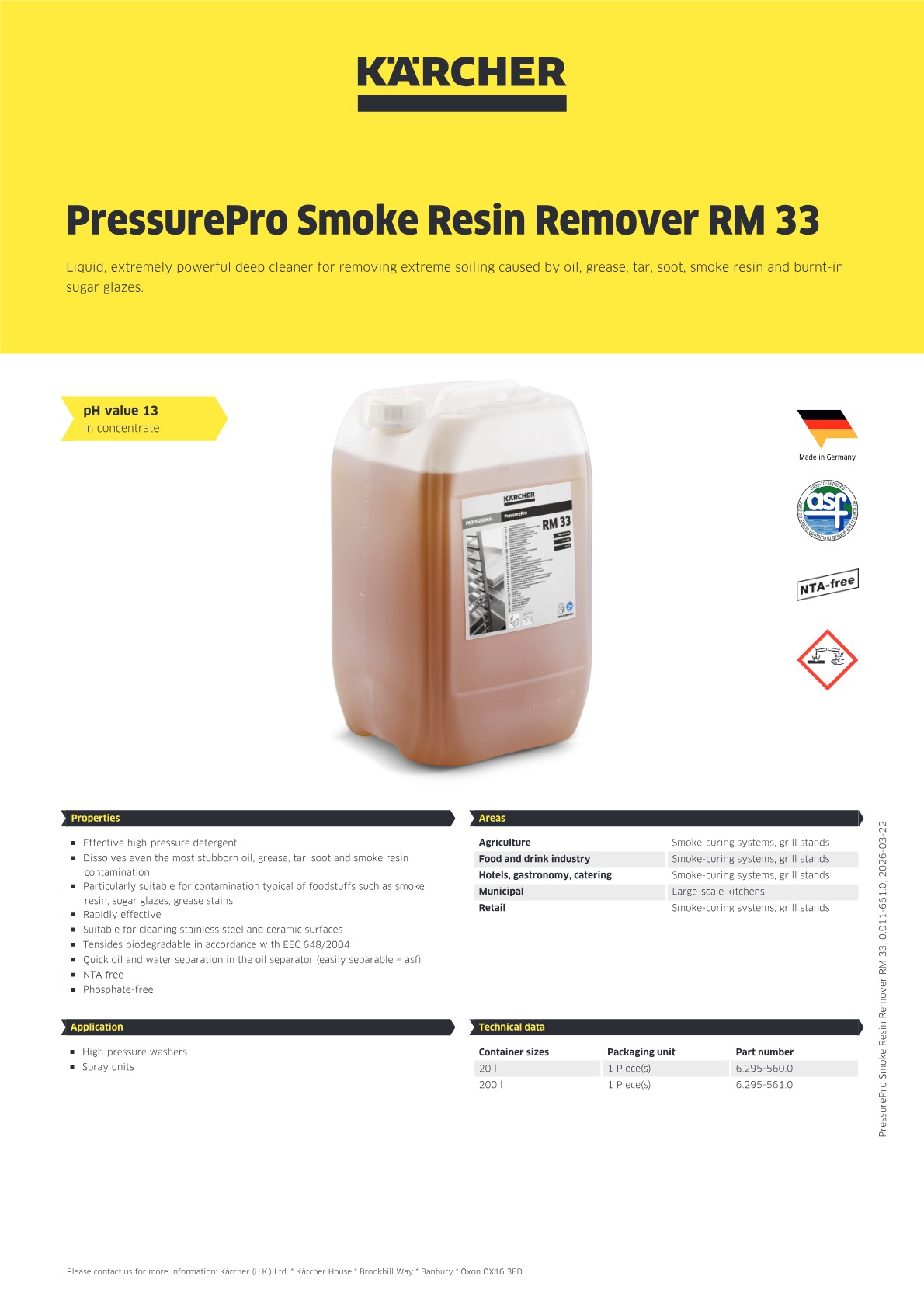 Product information