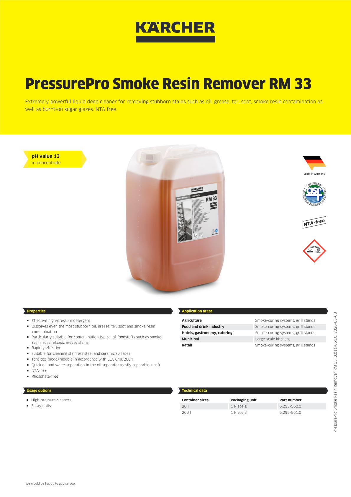 Product information