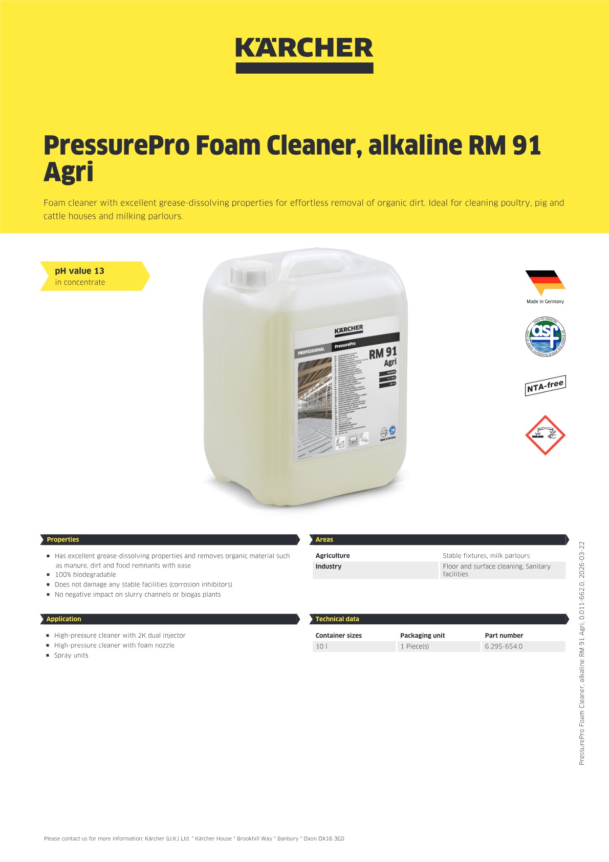 Product information