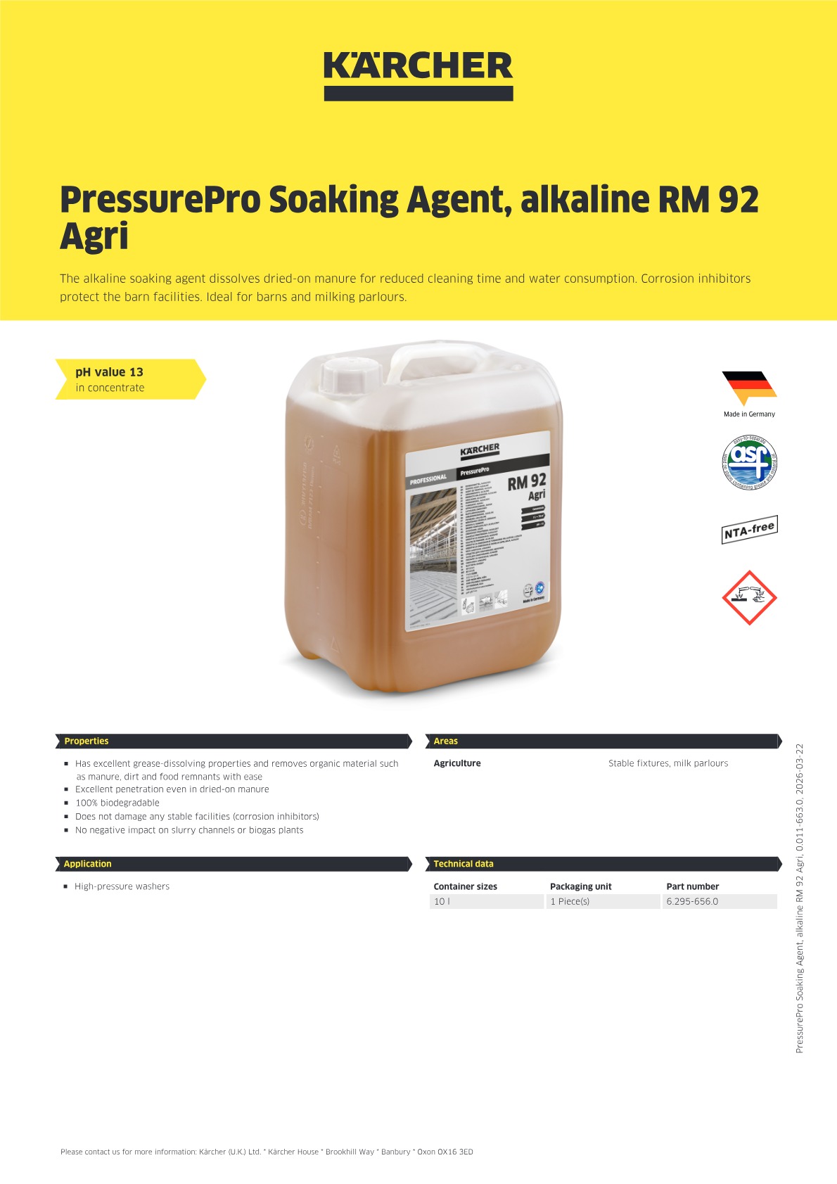 Product information
