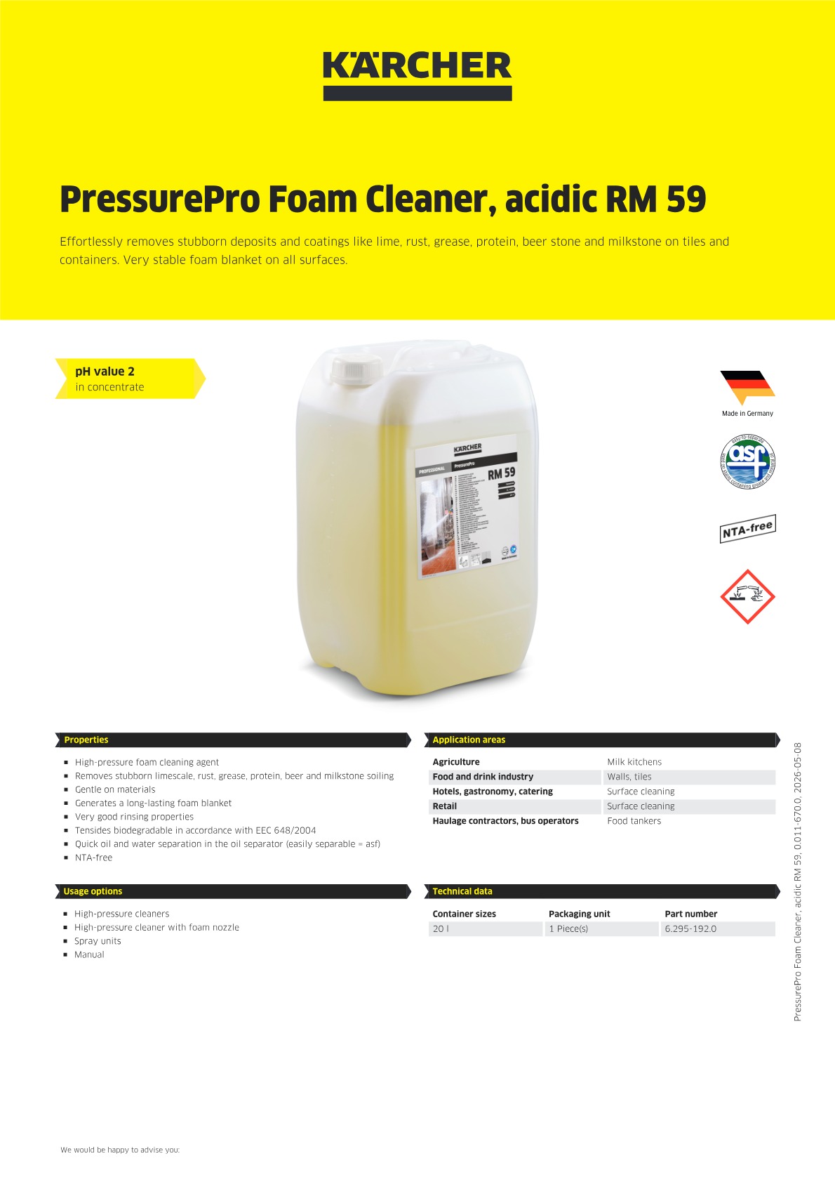 Product information