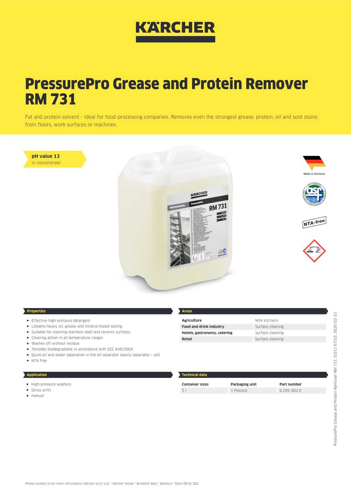Product information