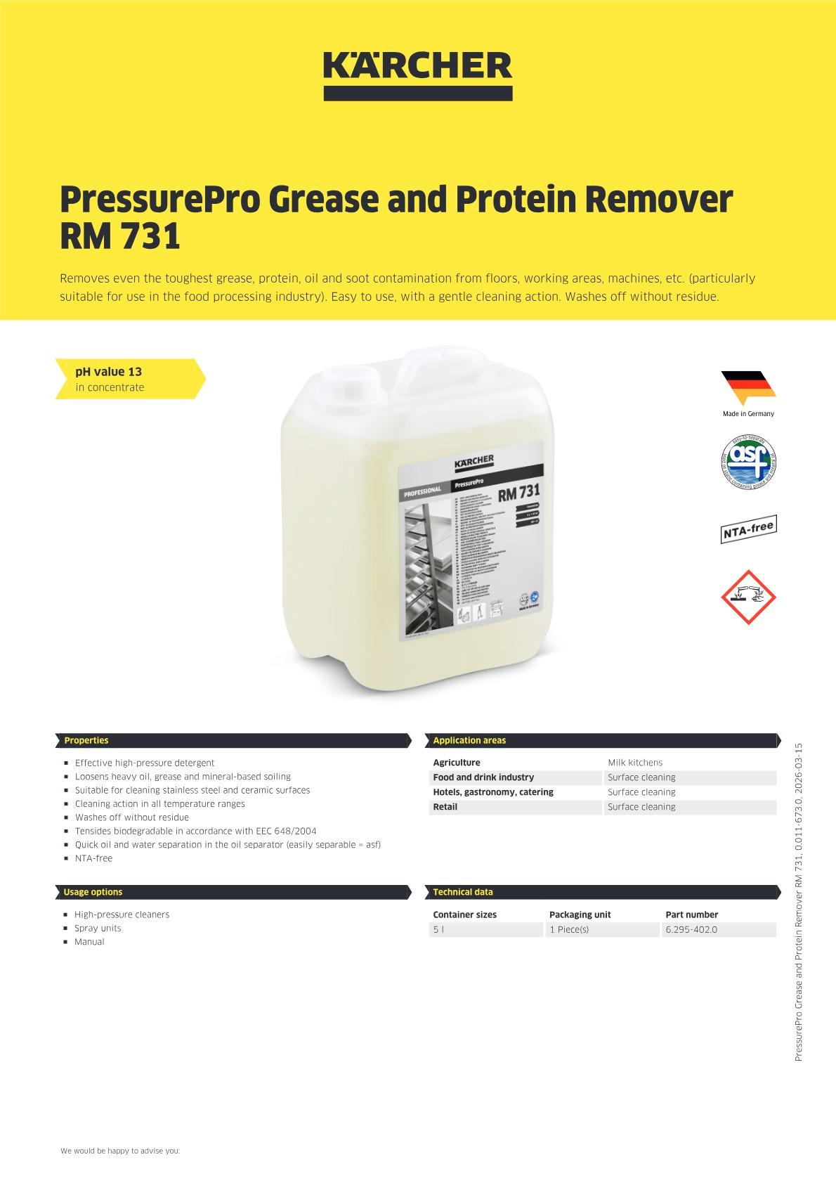 Product information