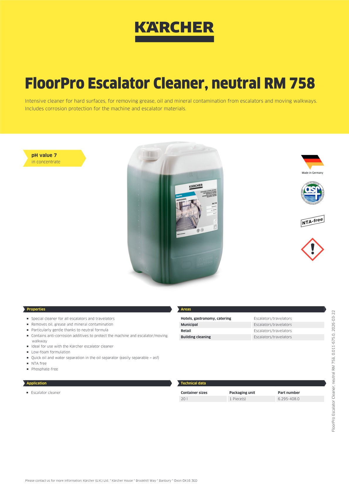 Product information