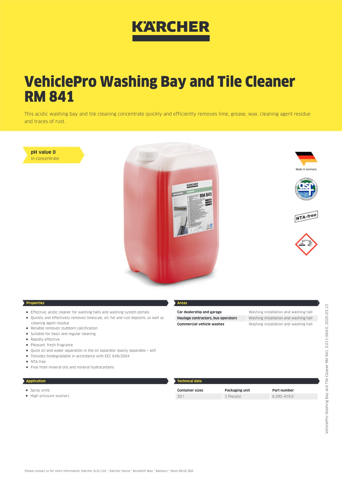 Product information