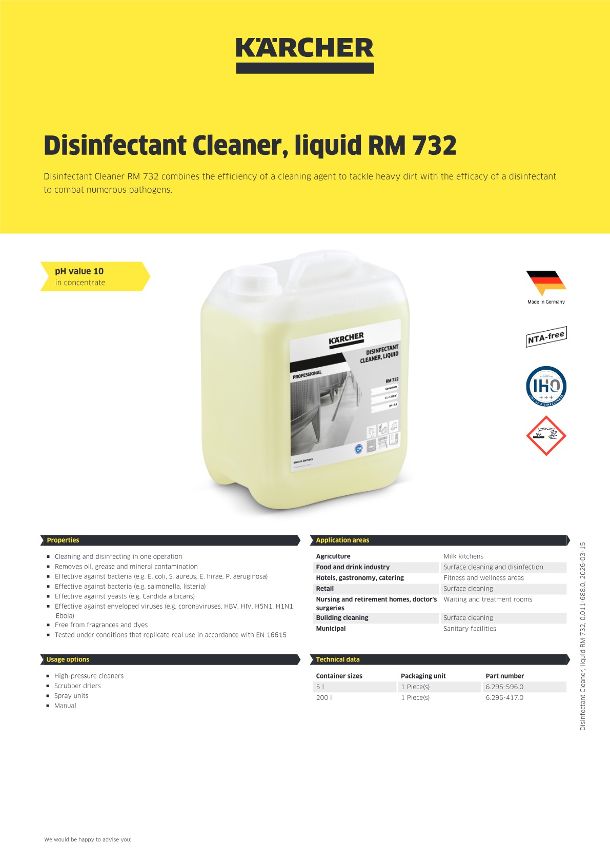 Product information