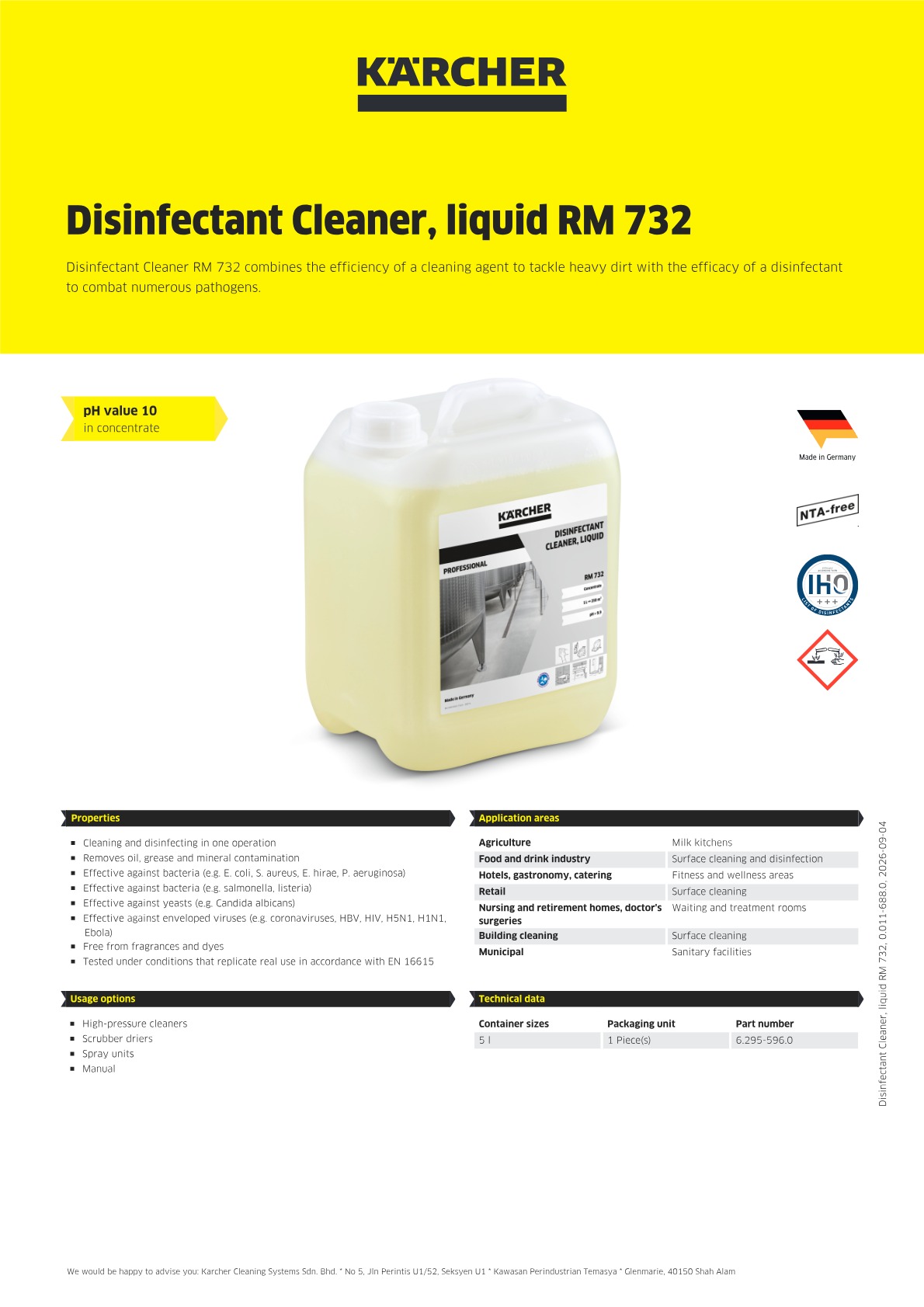 Product information