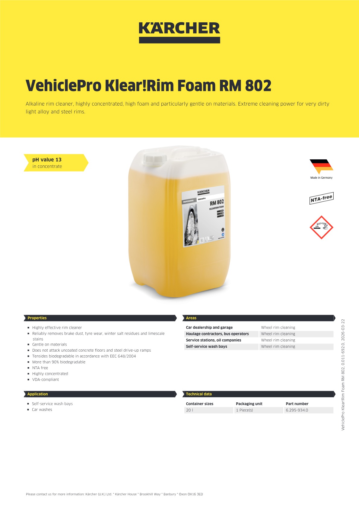 Product information