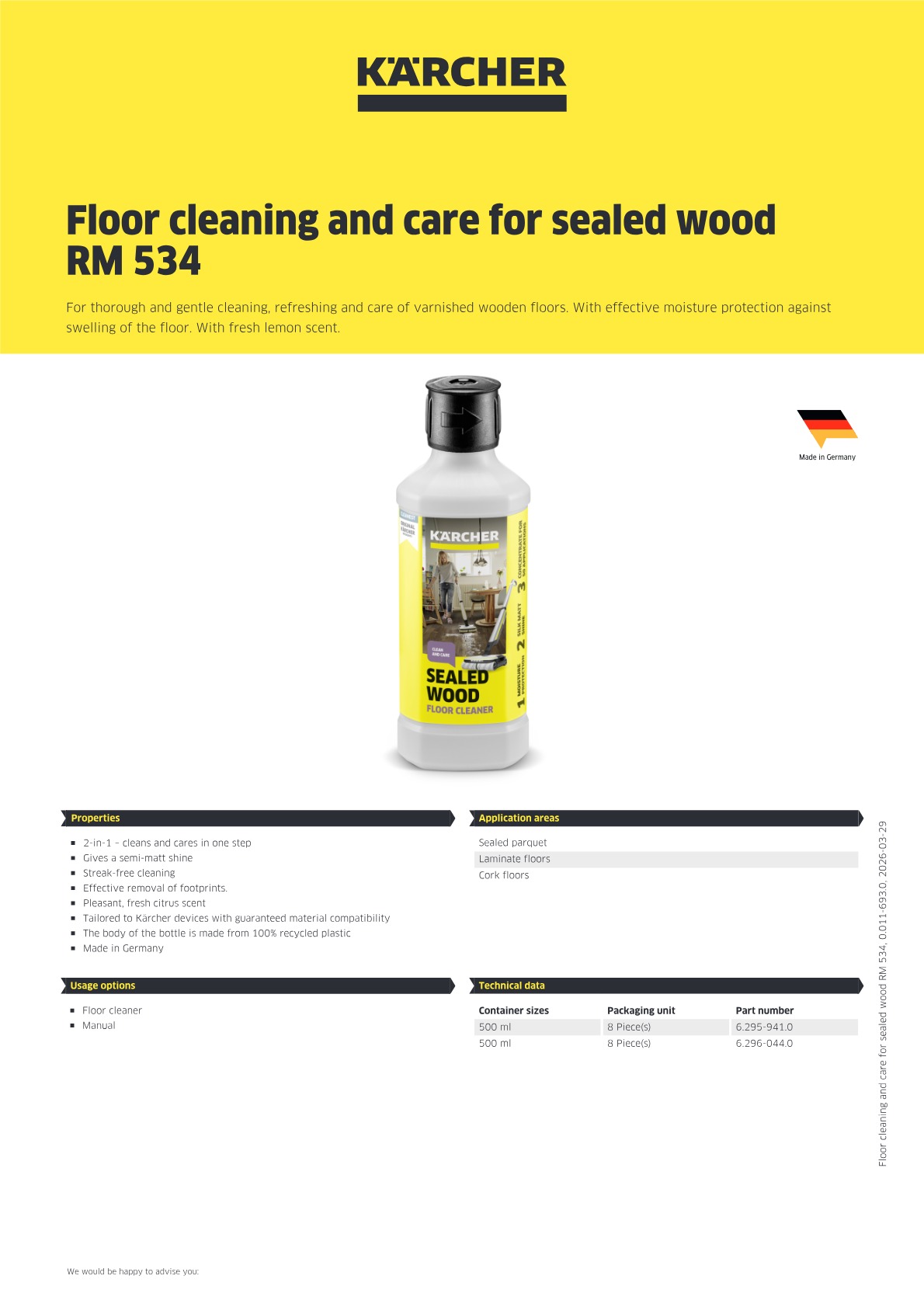 Product information