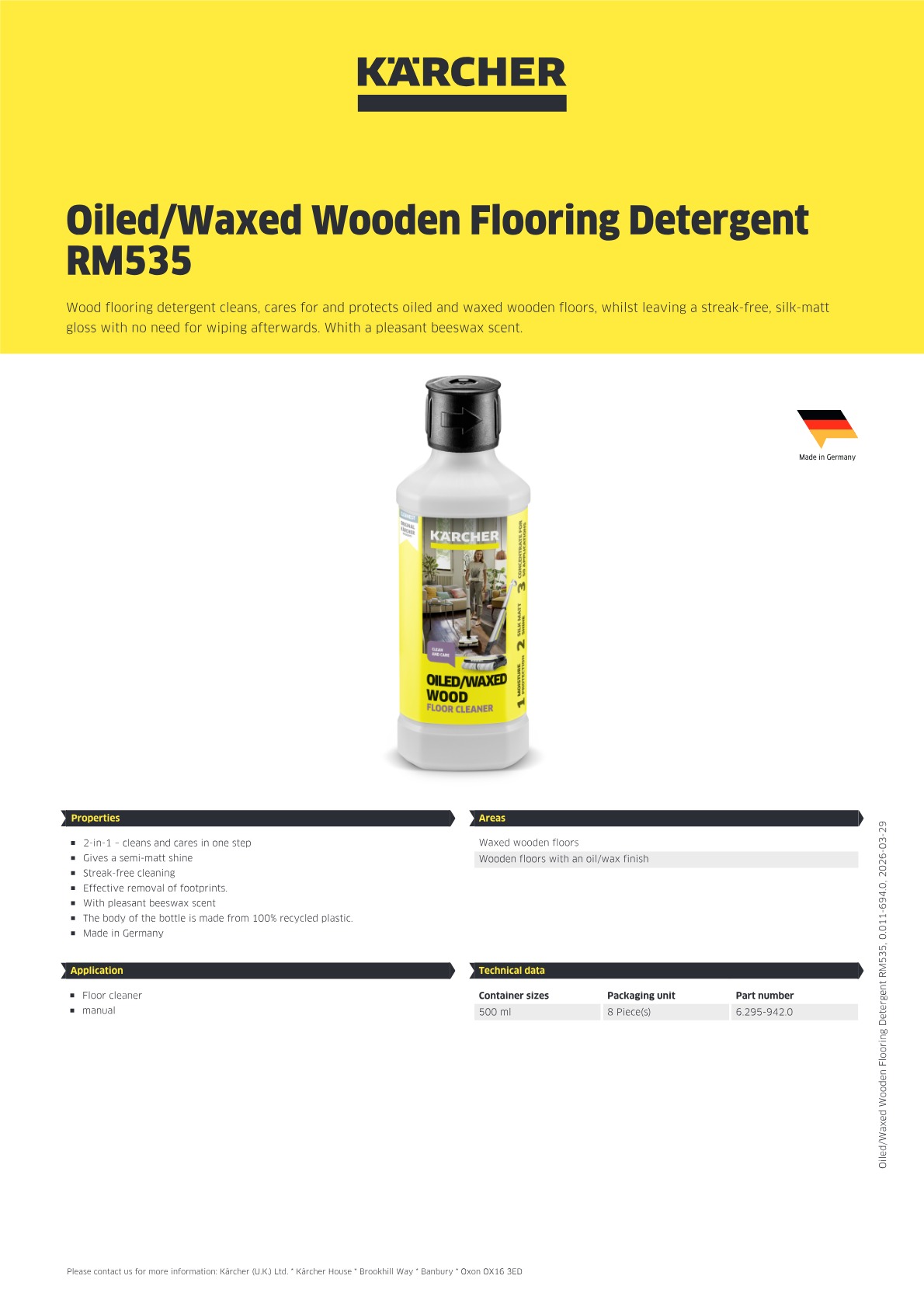 Product information