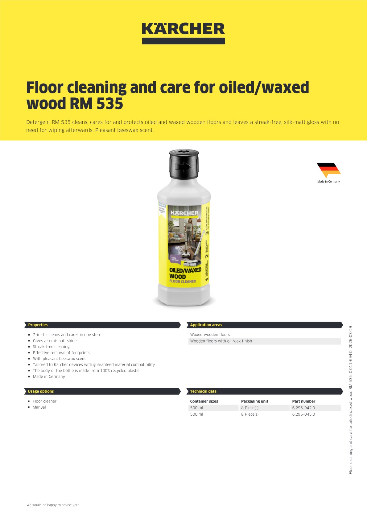 Product information