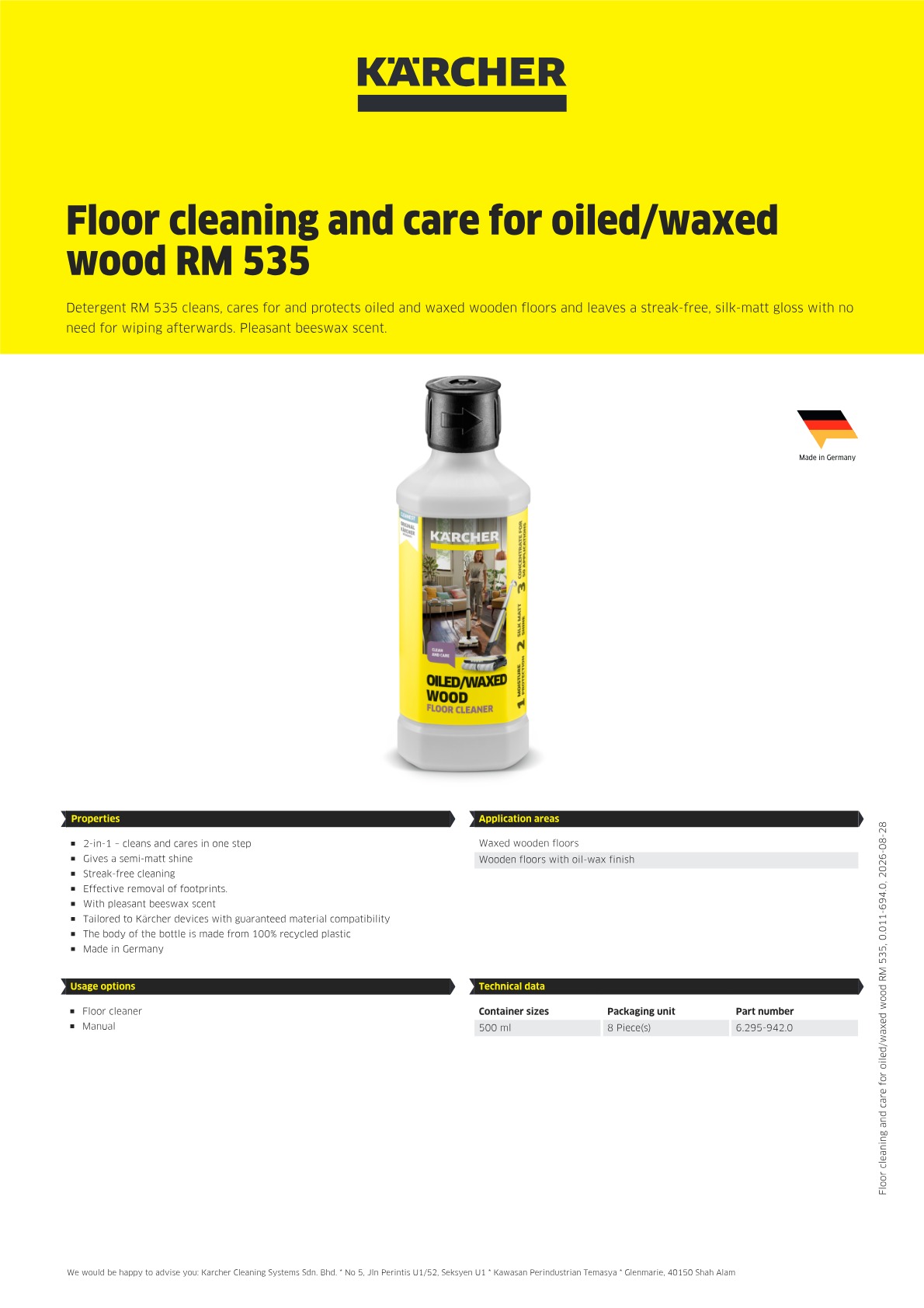 Product information