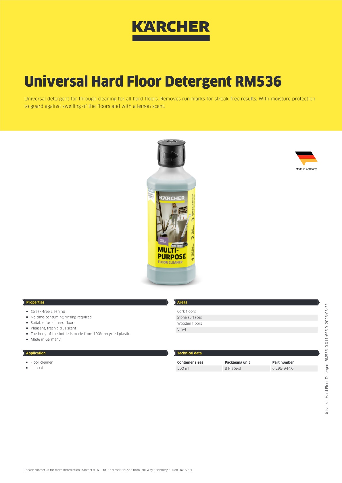 Product information