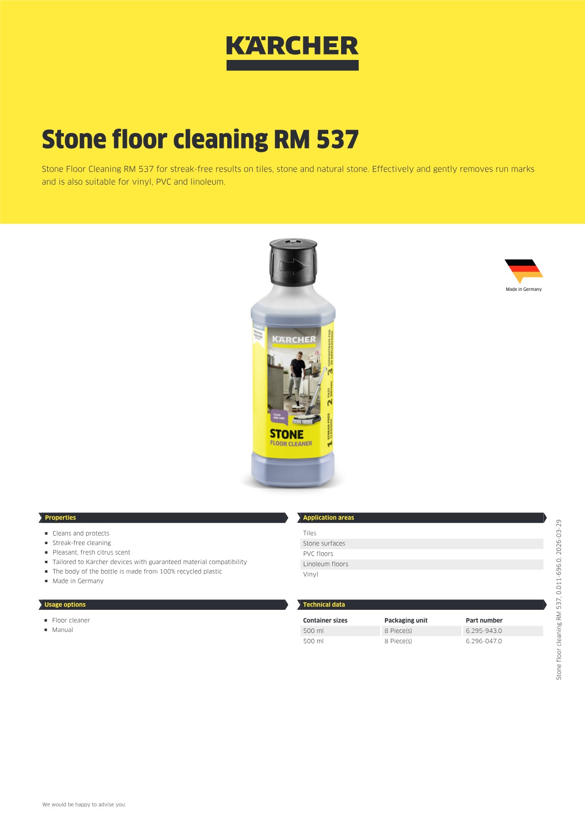 Product information