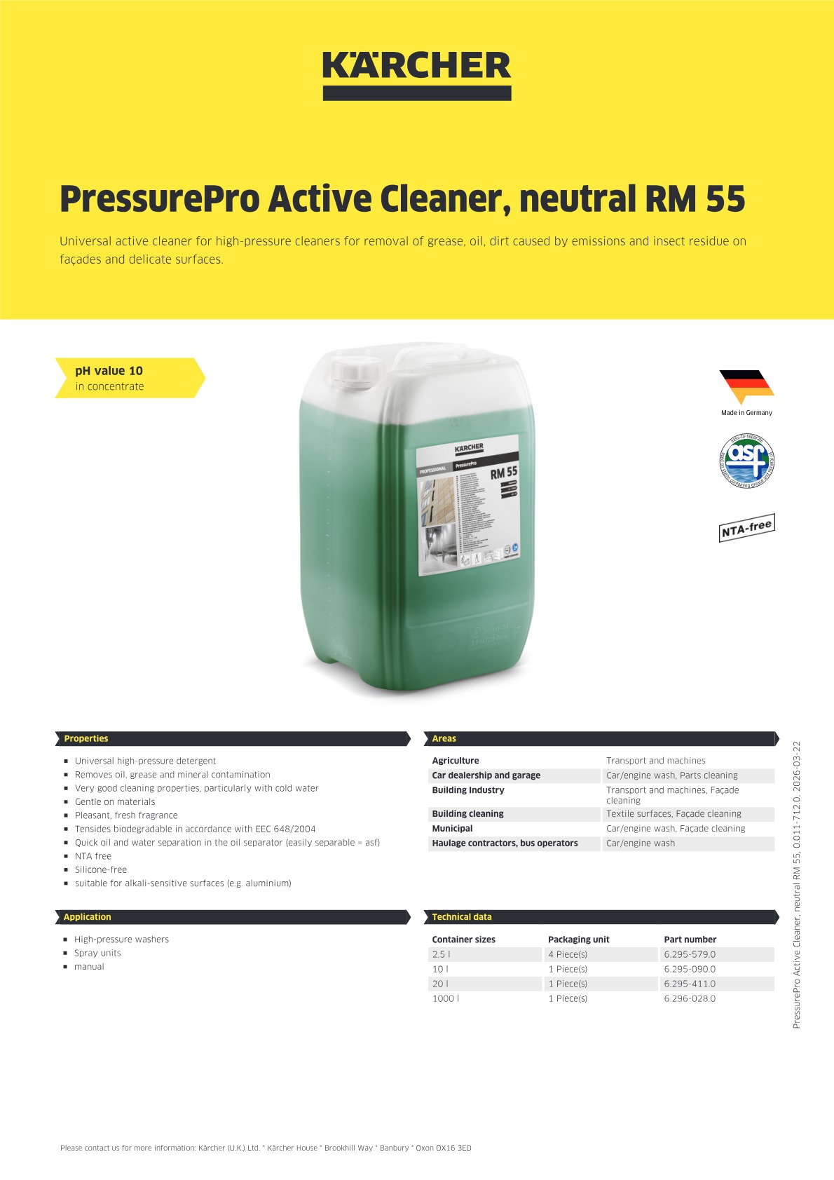 Product information