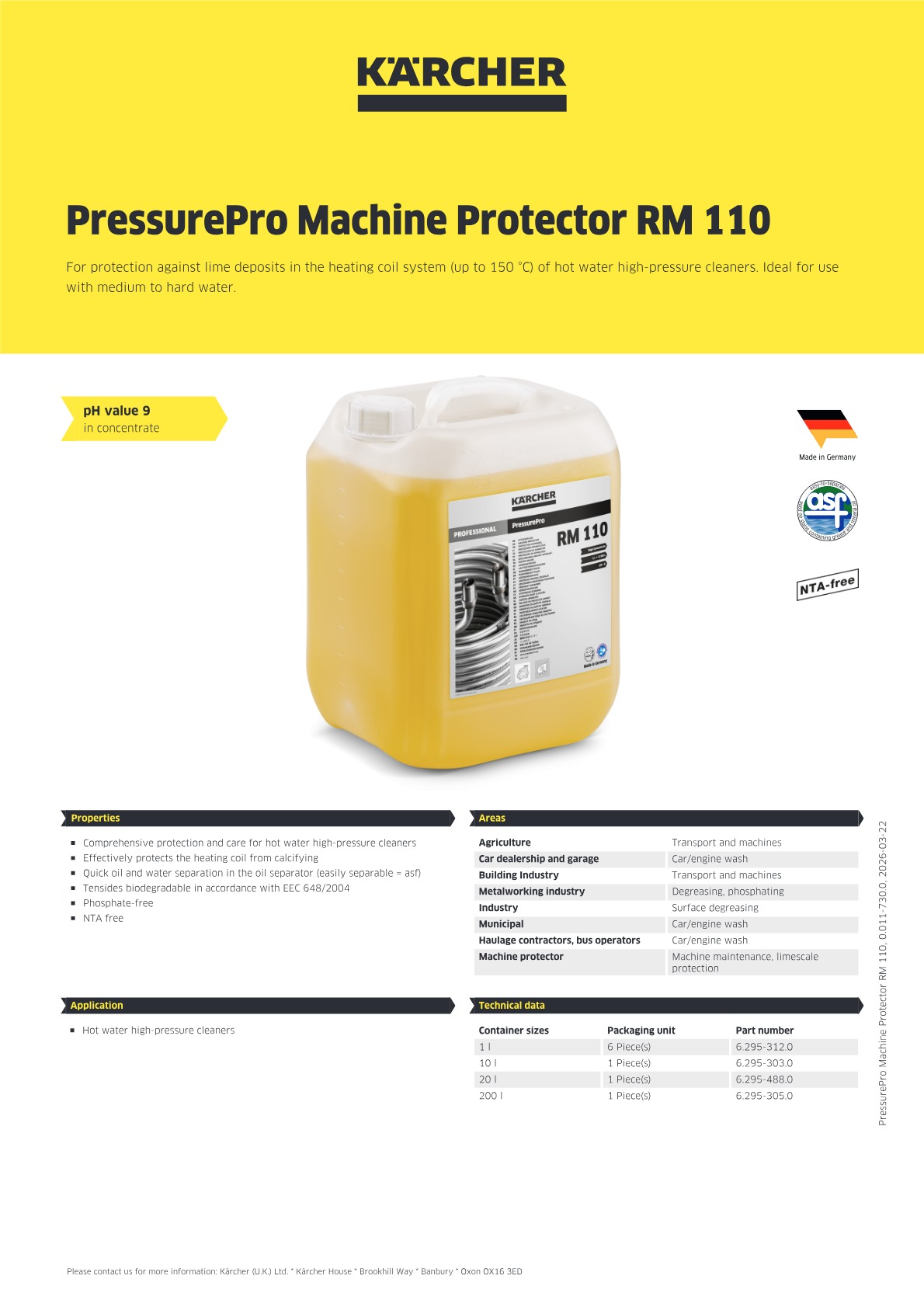 Product information