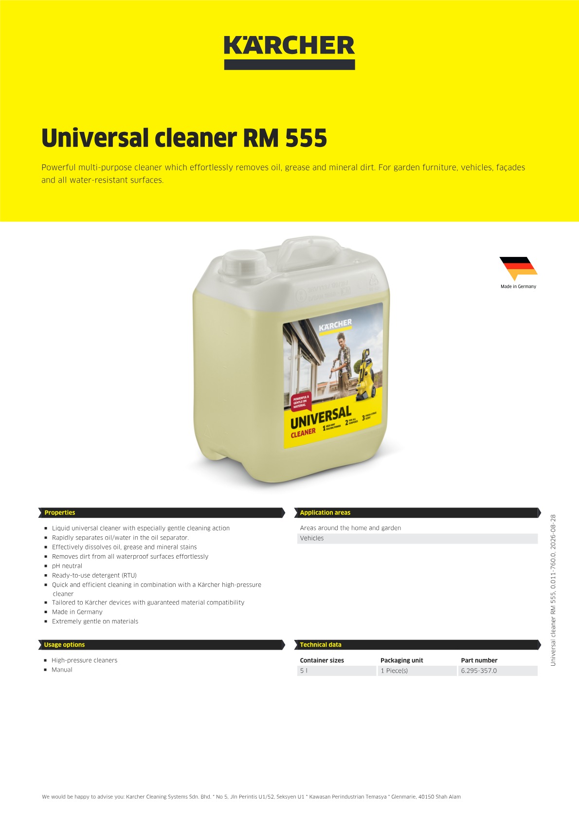 Product information