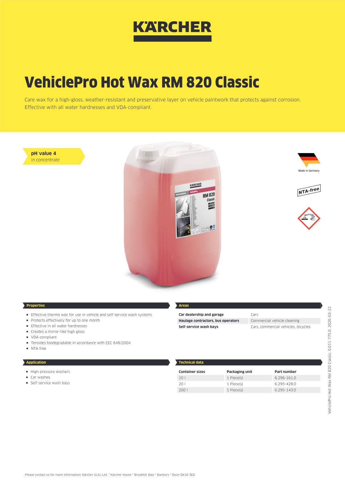 Product information