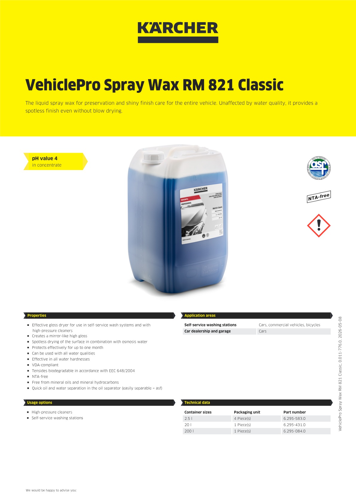 Product information