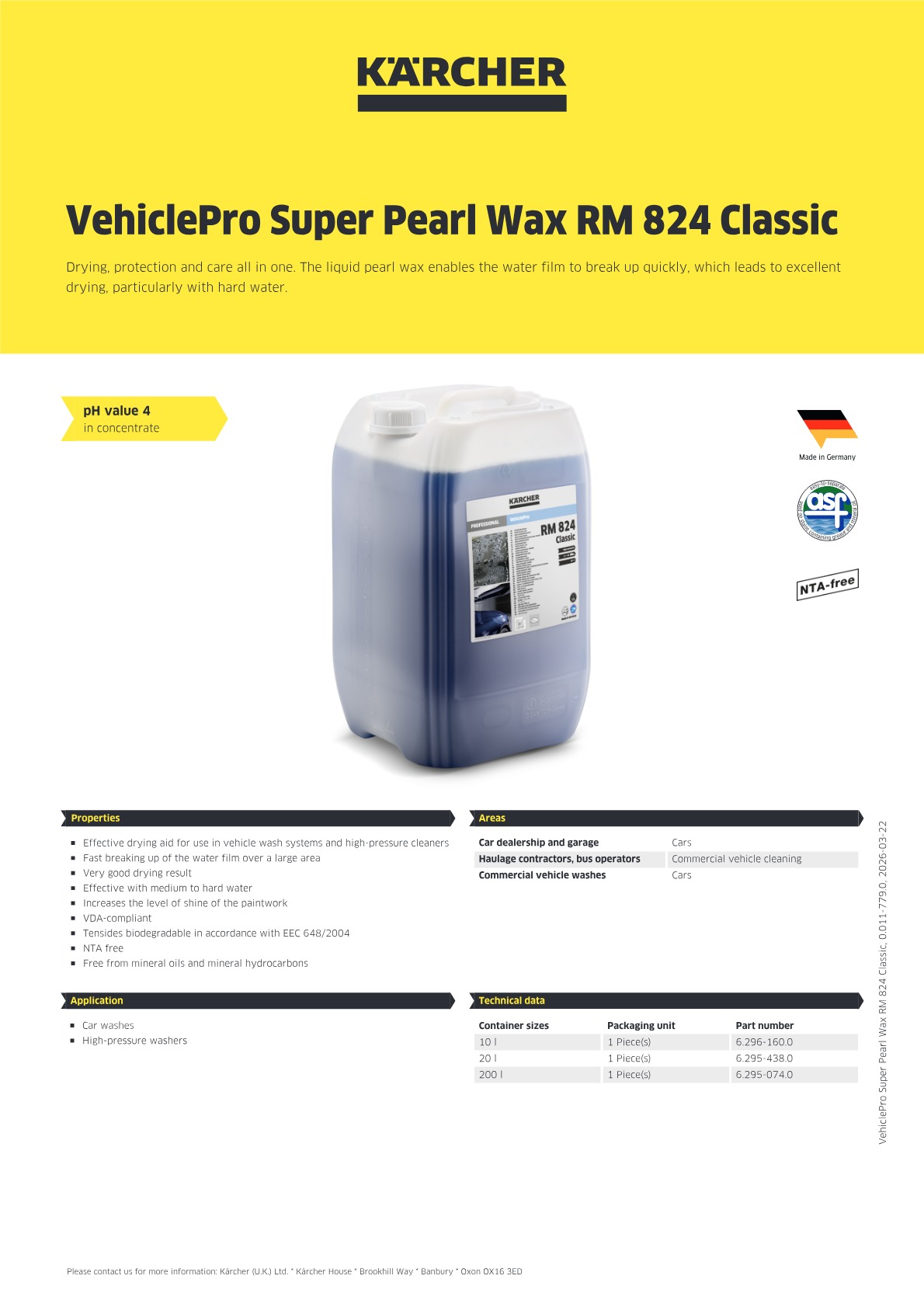 Product information