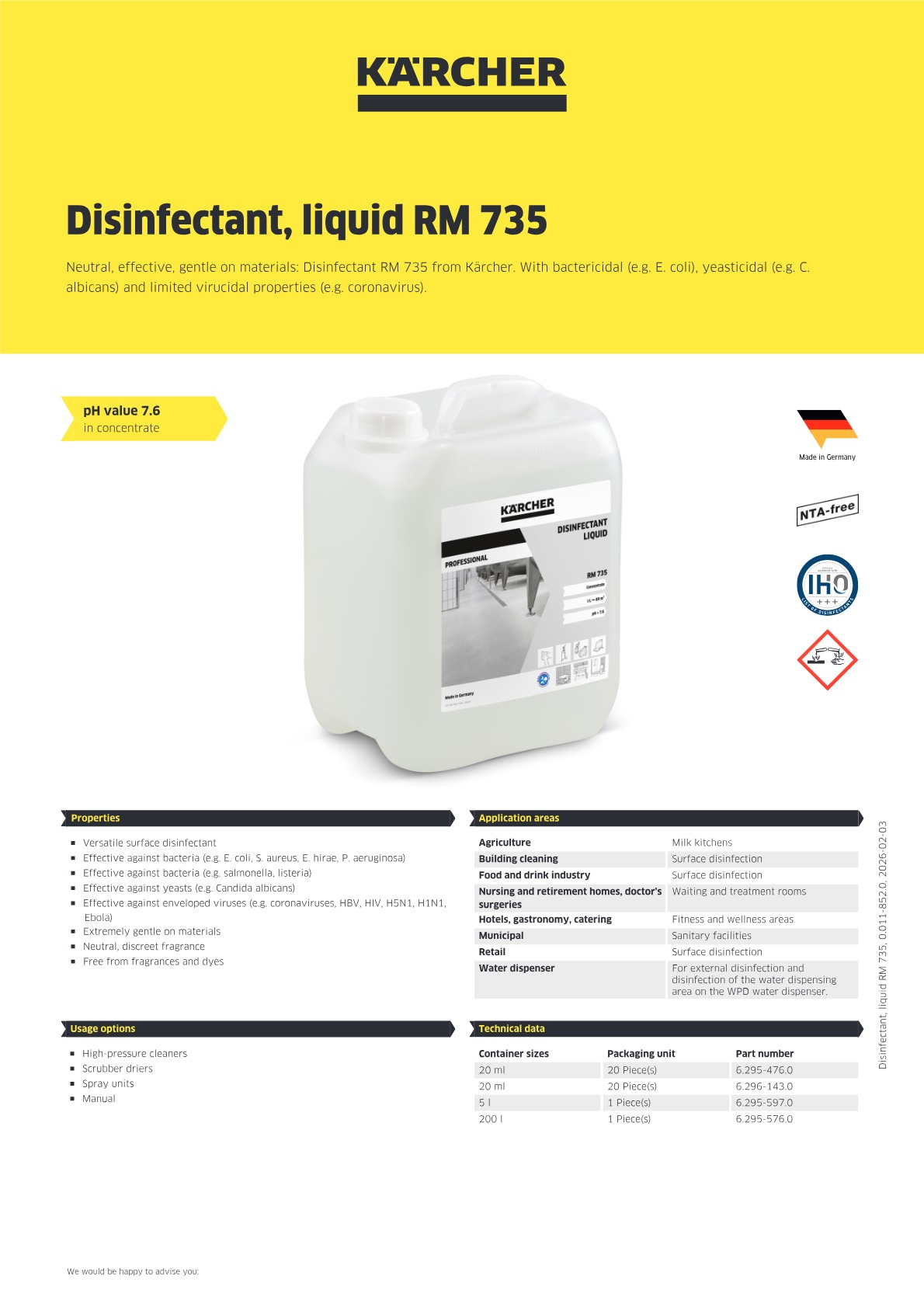 Product information
