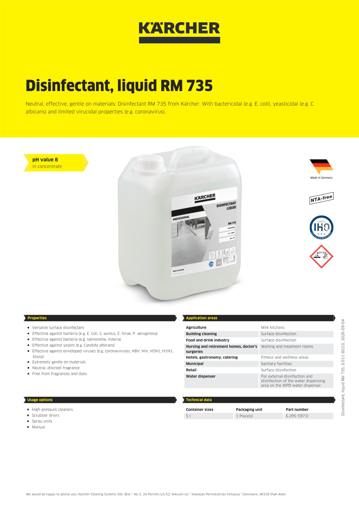 Product information