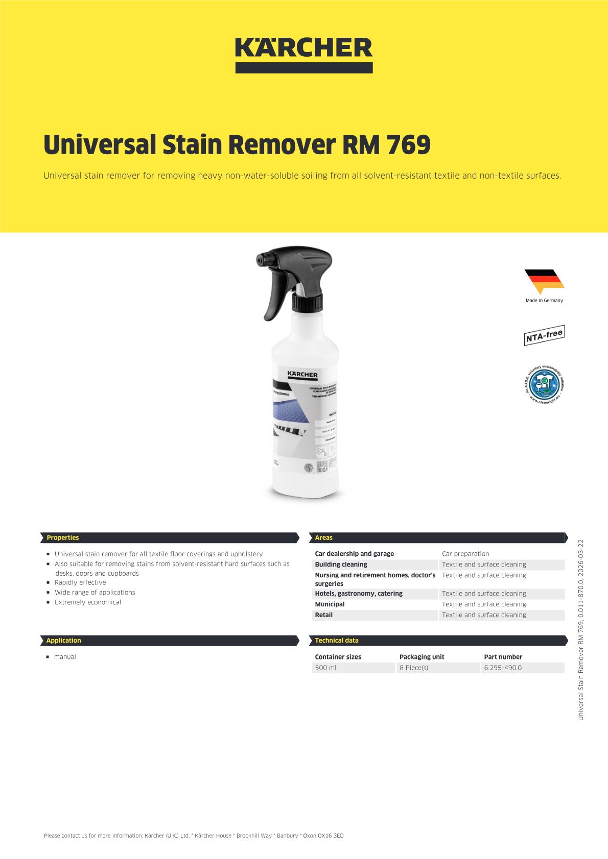 Product information