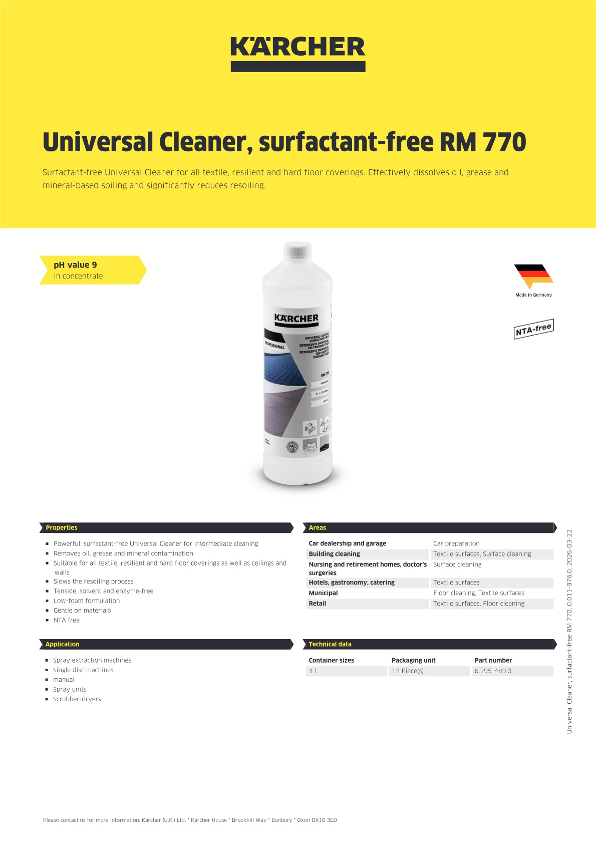 Product information