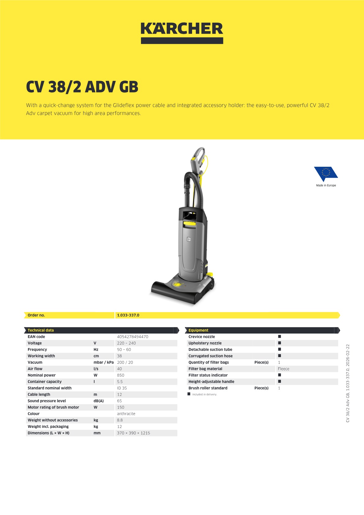 Product information