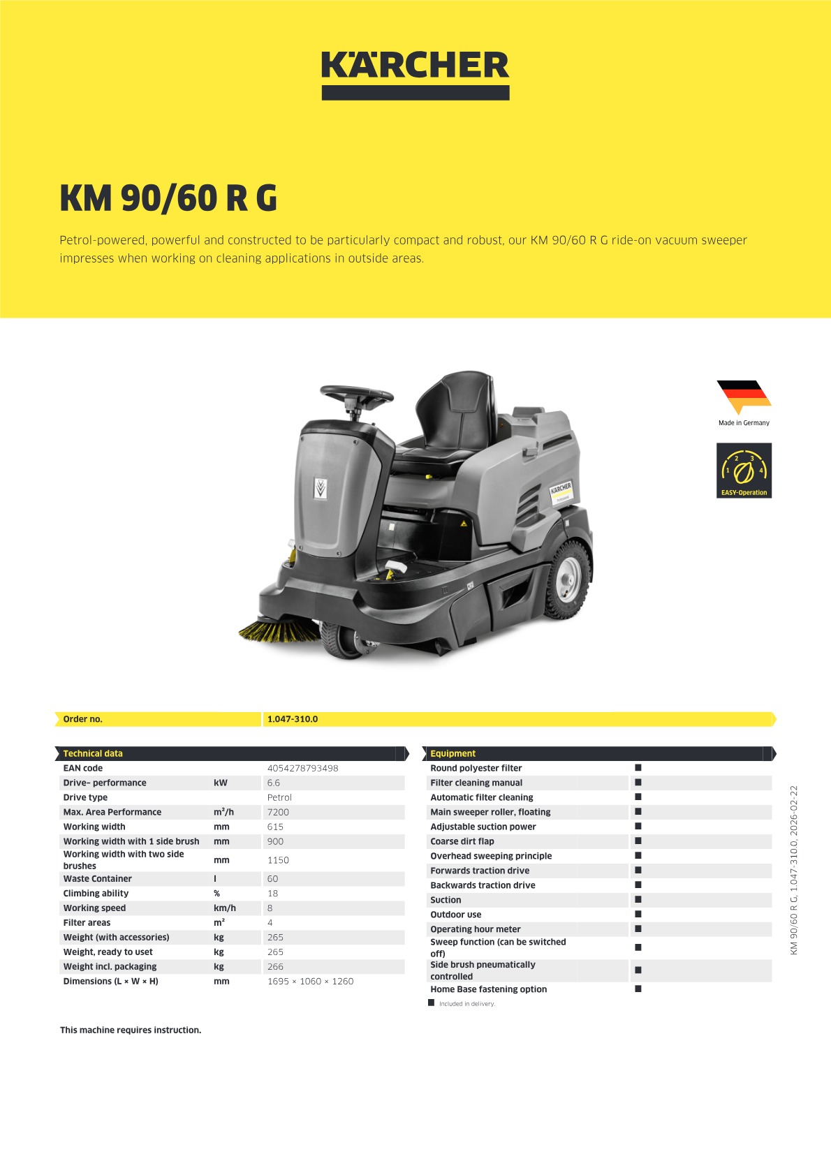 Product information