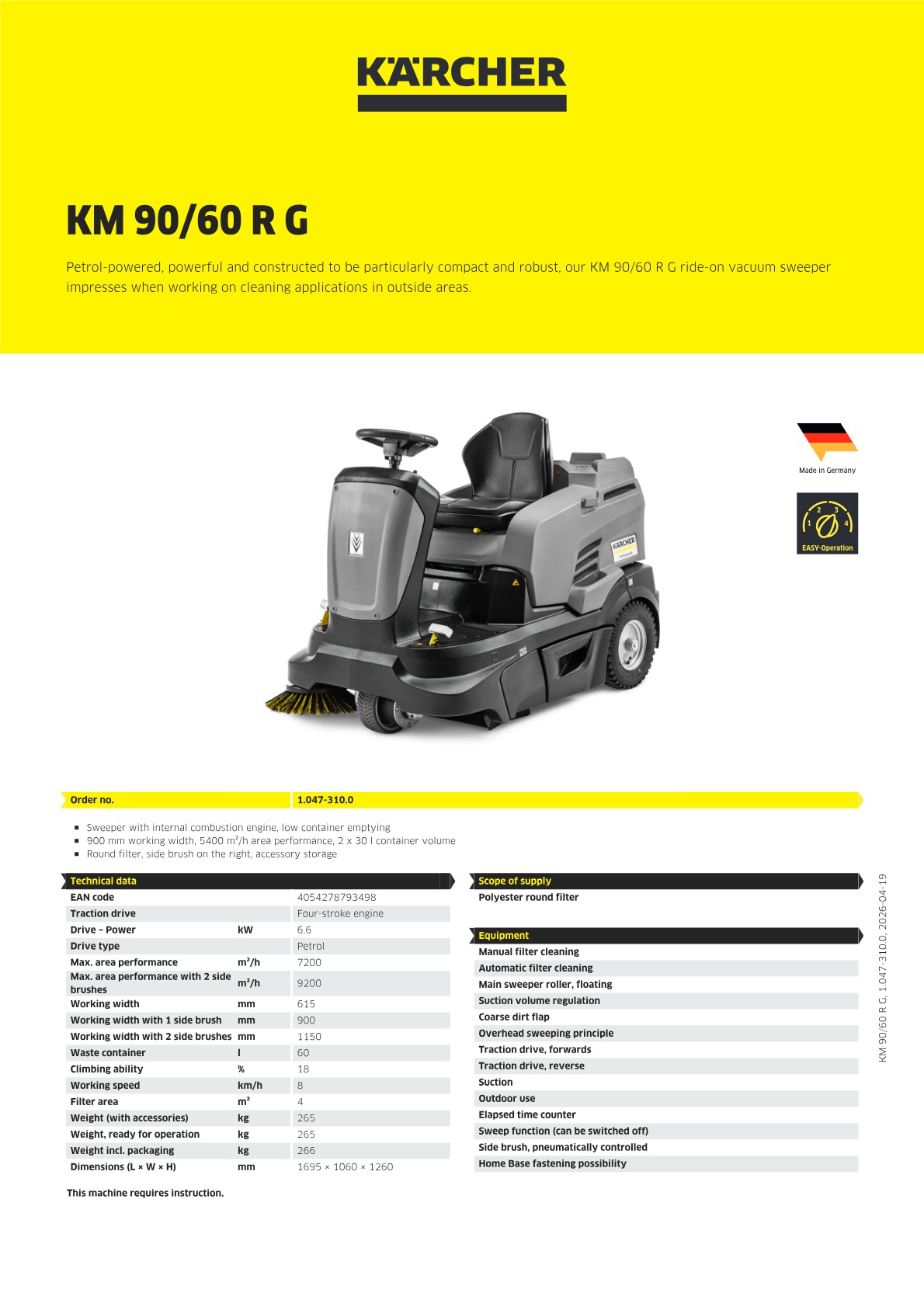 Product information