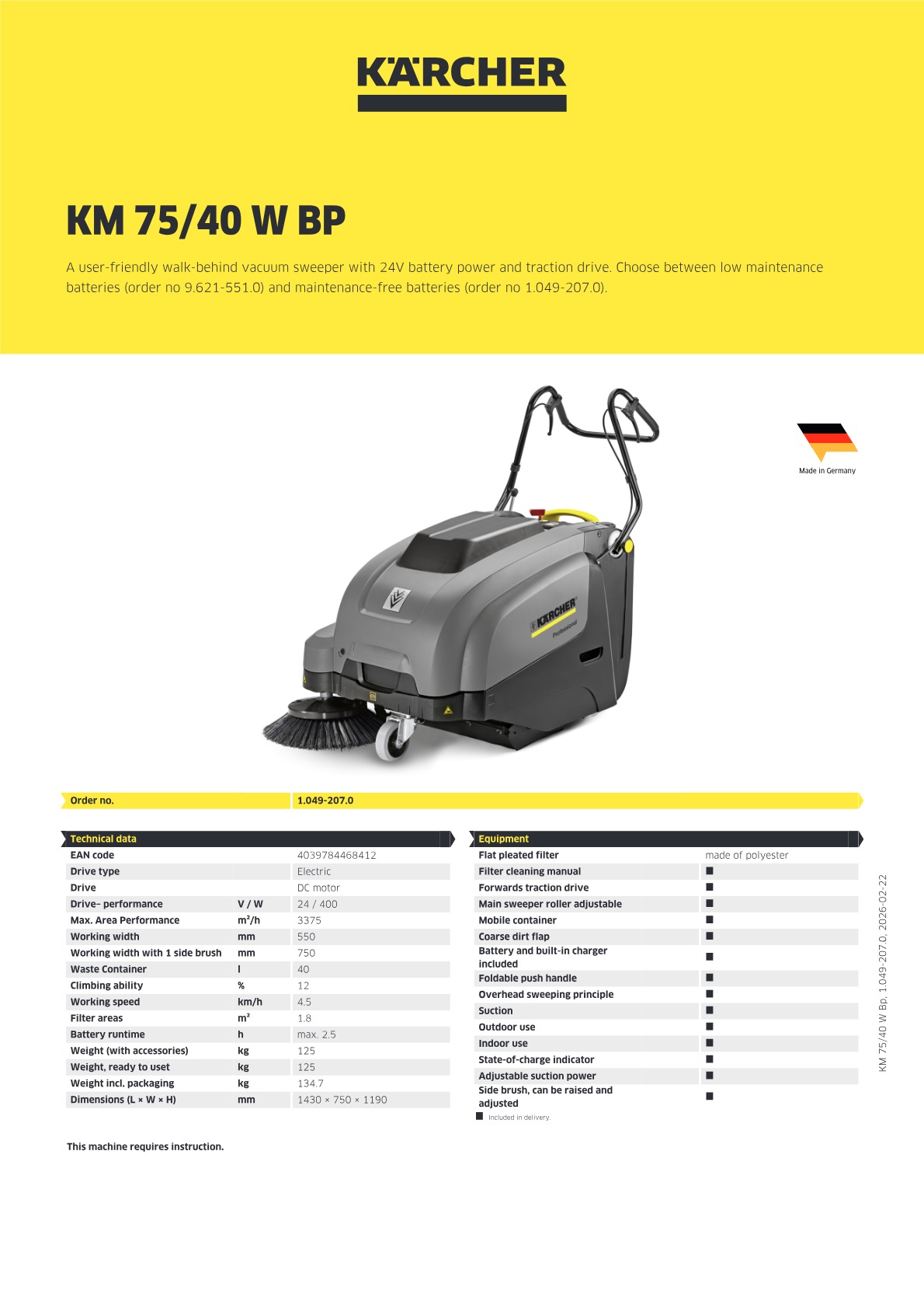 Product information