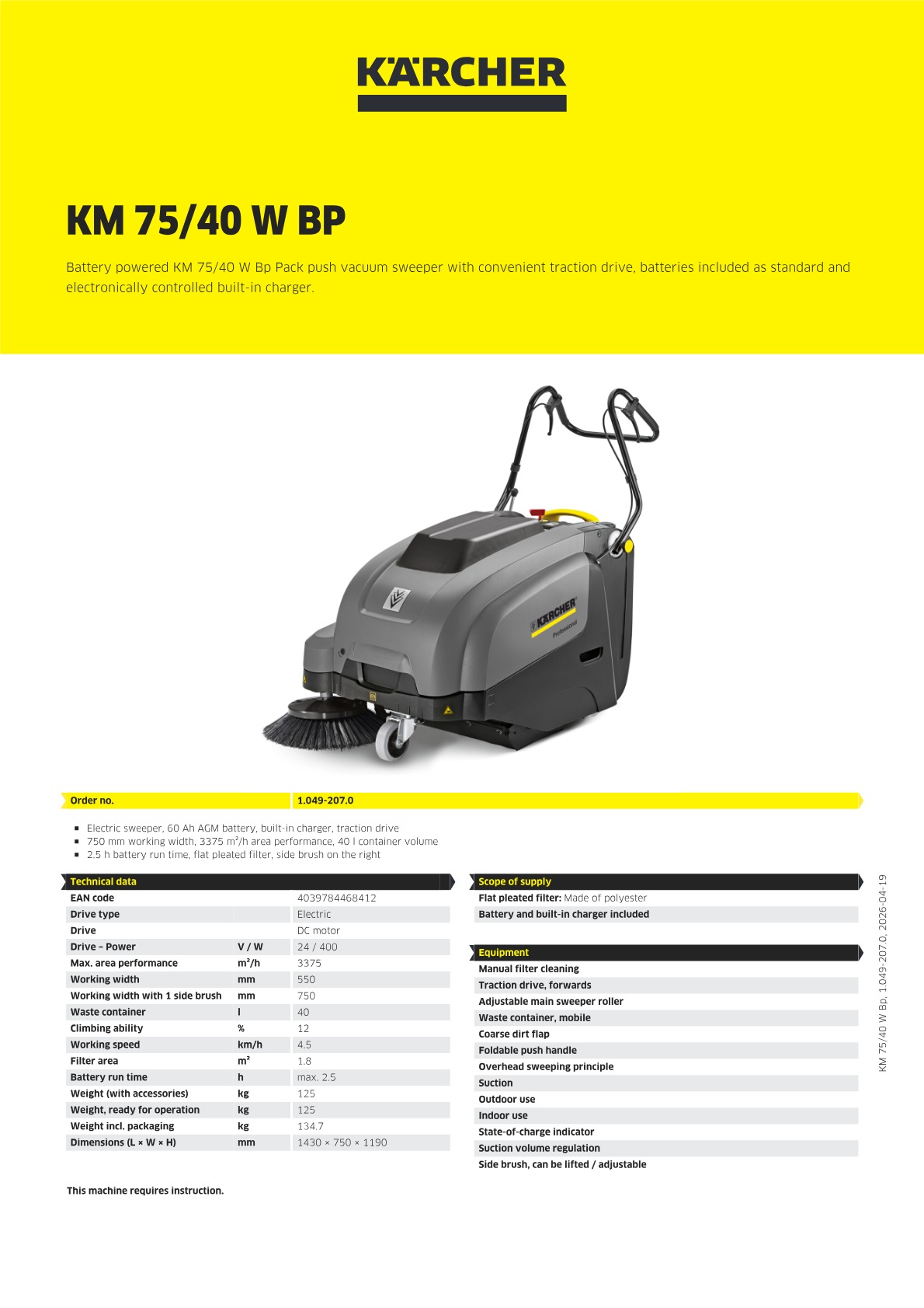Product information