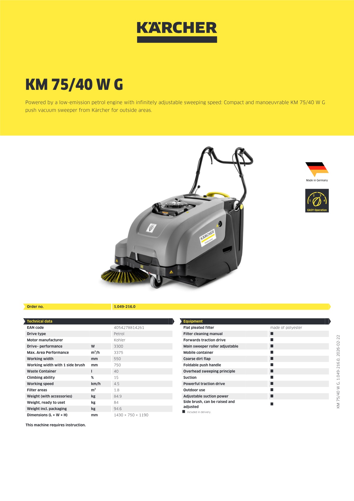 Product information