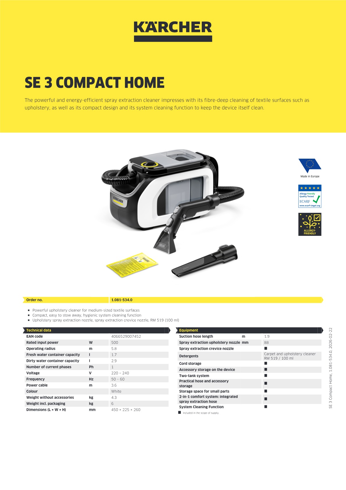Product information