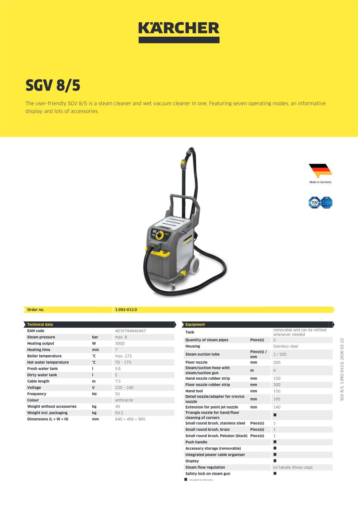 Product information