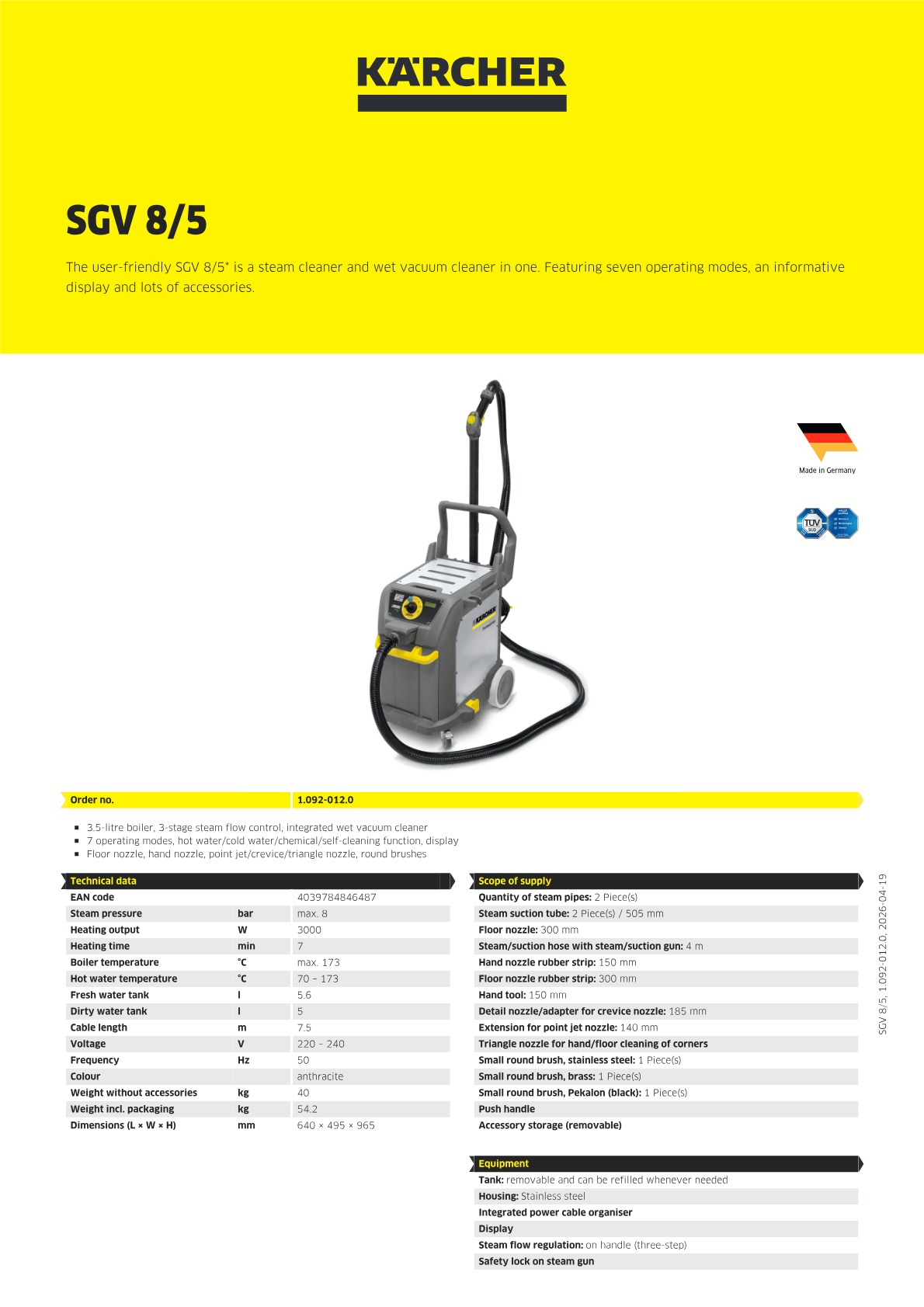 Product information